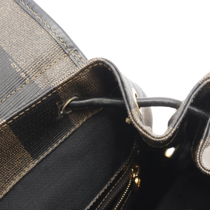 ペカン バックパック リュックサック PVC レザー ブラウン ブラック フェンディ バッグ FENDI