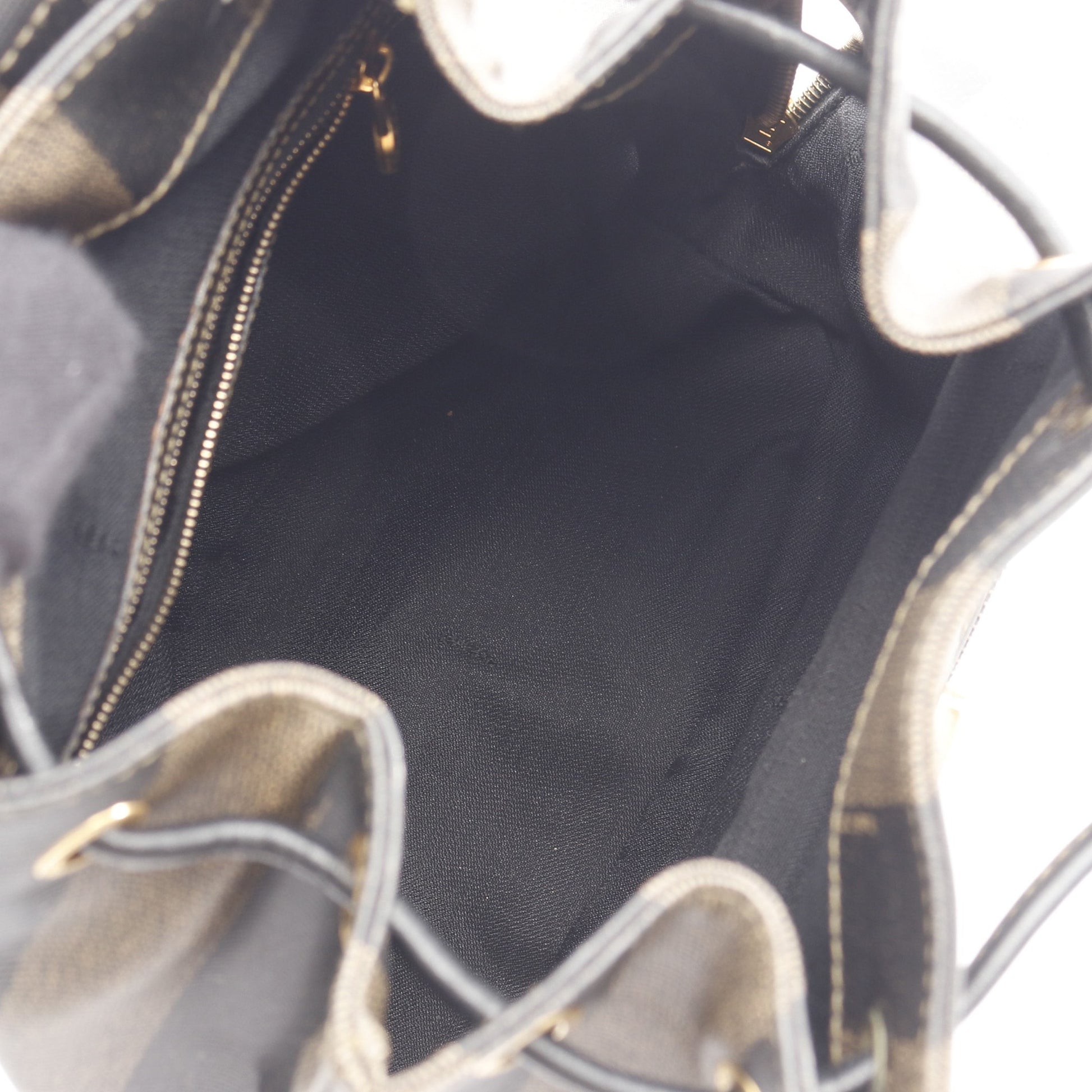 ペカン バックパック リュックサック PVC レザー ブラウン ブラック フェンディ バッグ FENDI