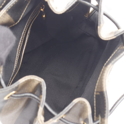 ペカン バックパック リュックサック PVC レザー ブラウン ブラック フェンディ バッグ FENDI