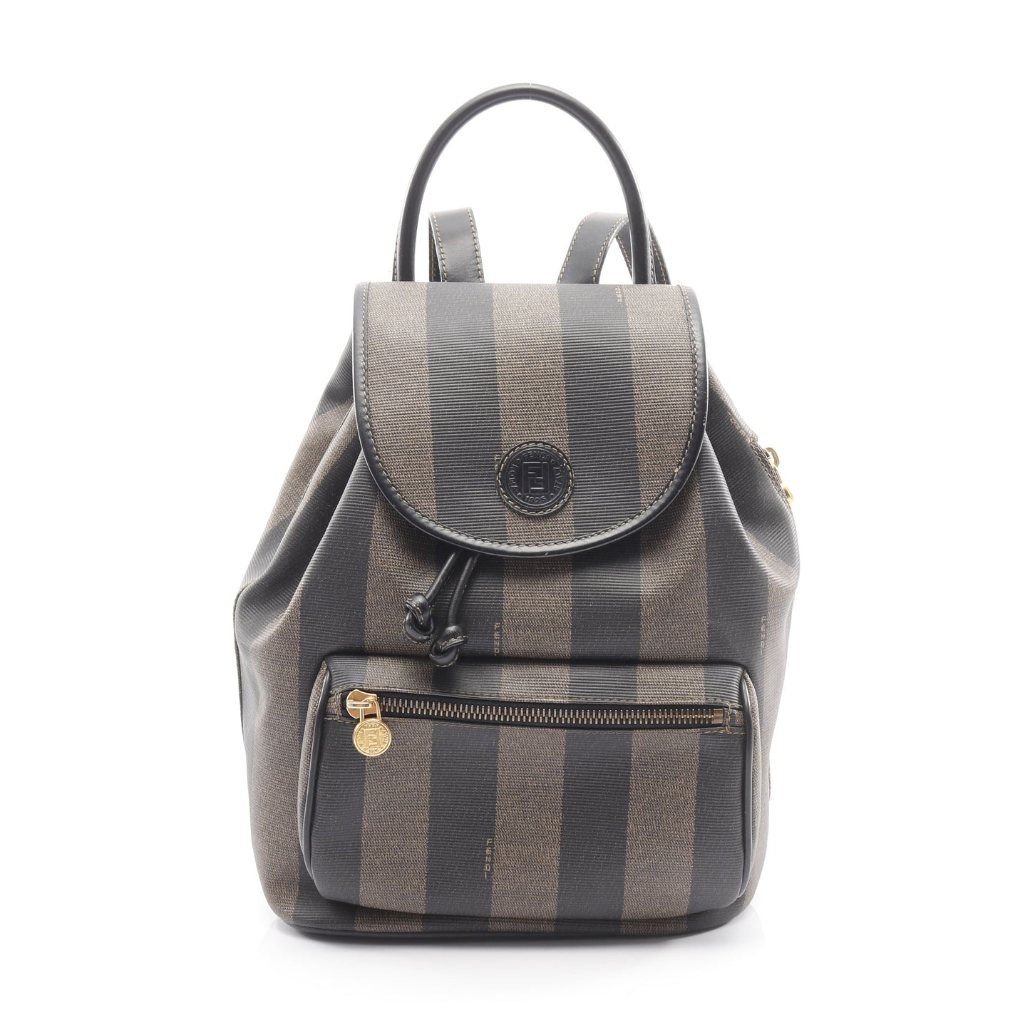 ペカン バックパック リュックサック PVC レザー ブラウン ブラック フェンディ バッグ FENDI