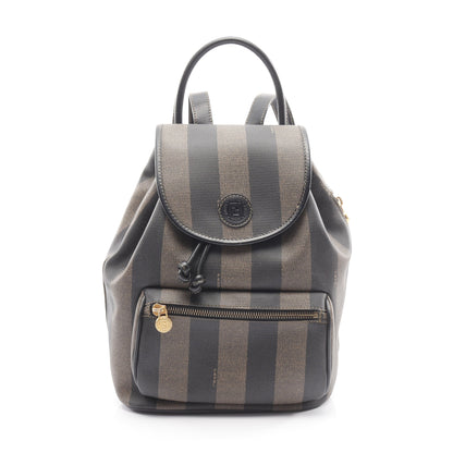 ペカン バックパック リュックサック PVC レザー ブラウン ブラック フェンディ バッグ FENDI