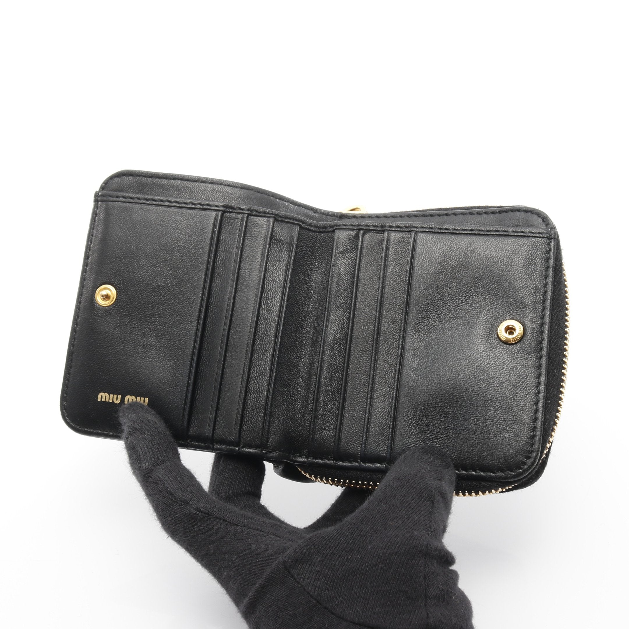 MATELASSE マテラッセ ラウンドファスナー二つ折り財布 レザー