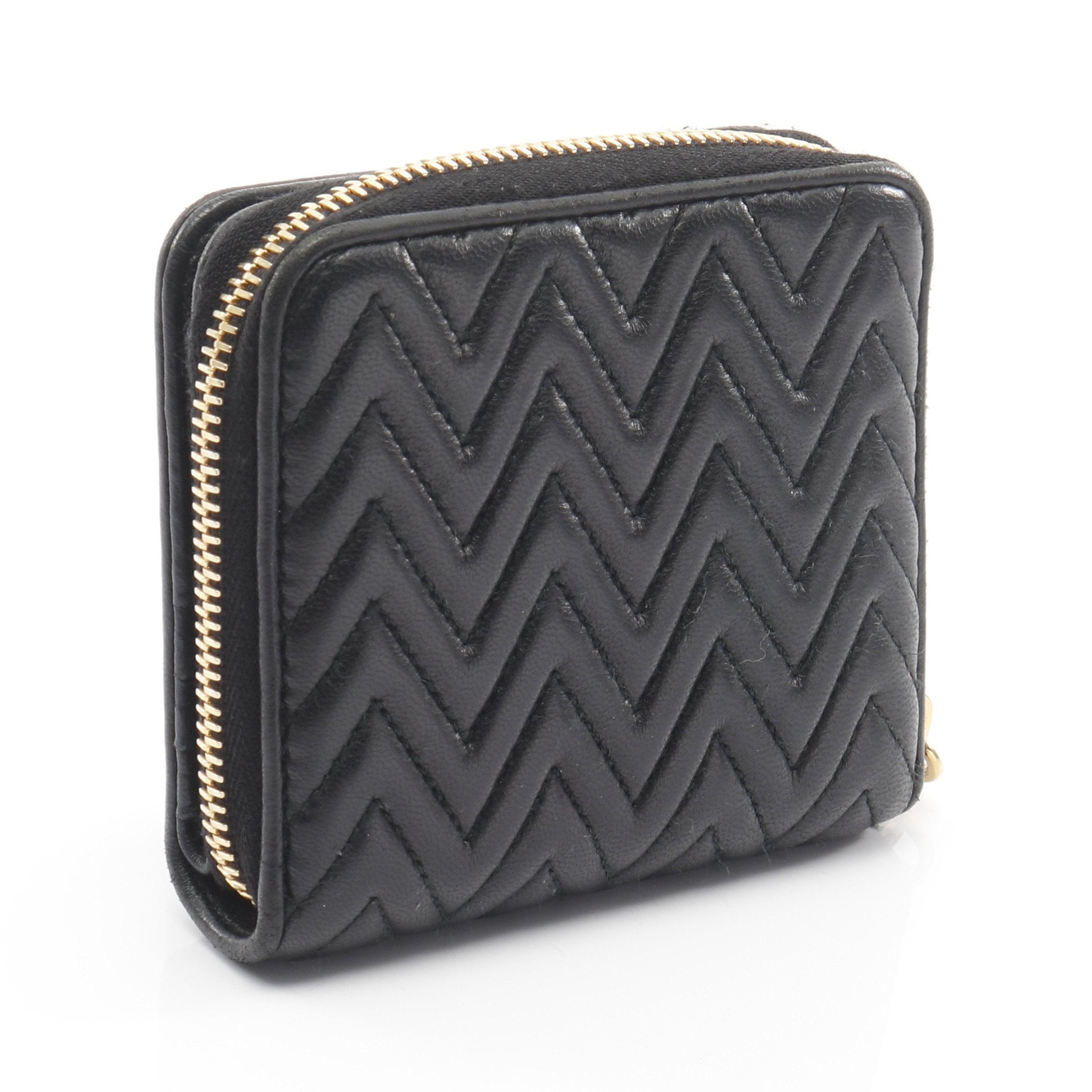 MATELASSE マテラッセ ラウンドファスナー二つ折り財布 レザー