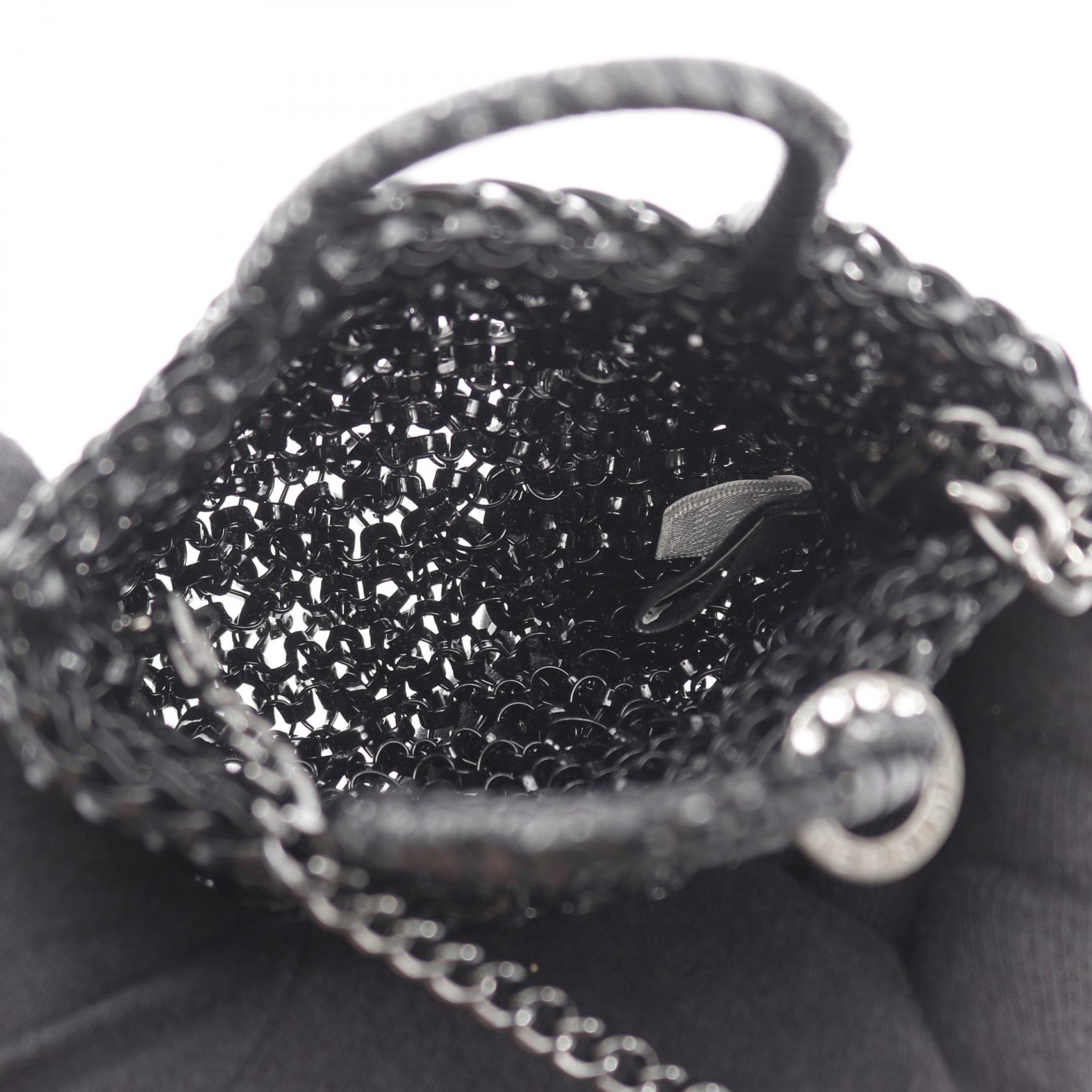 ワイヤーバッグ ピコ チェーンショルダーバッグ PVC ブラック