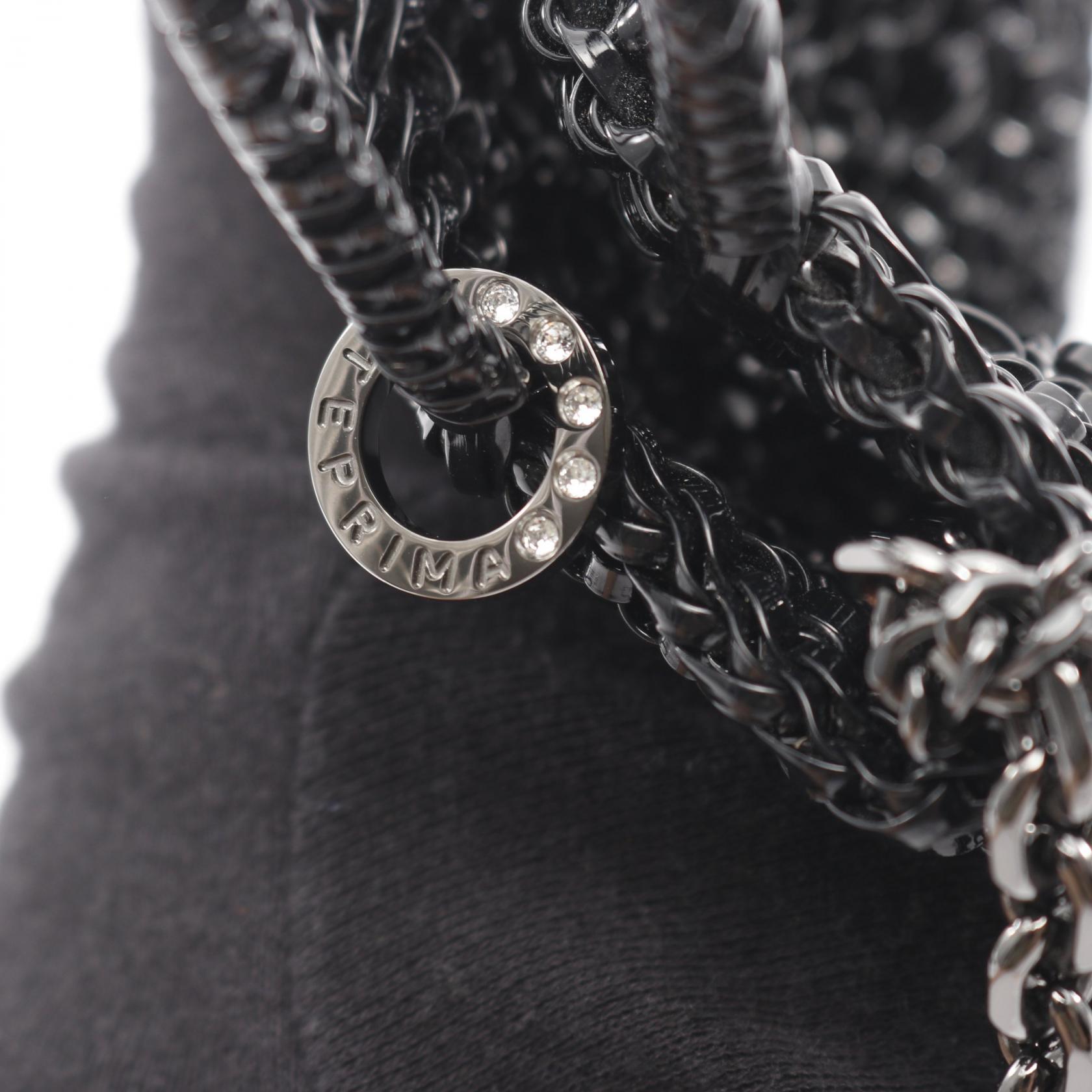 ワイヤーバッグ ピコ チェーンショルダーバッグ PVC ブラック