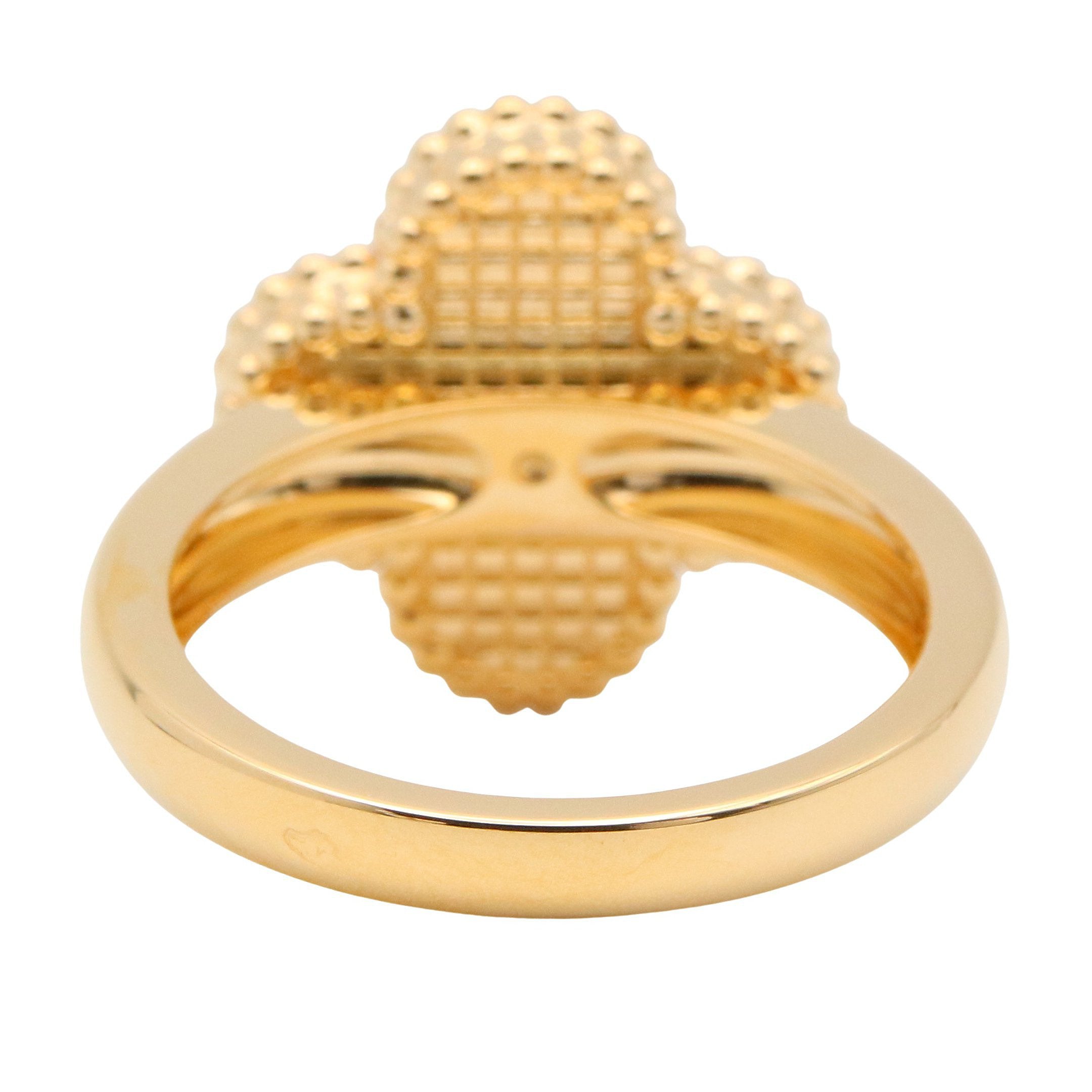 ヴィンテージアルハンブラ リング オニキス 1PD リング 指輪 K18YG