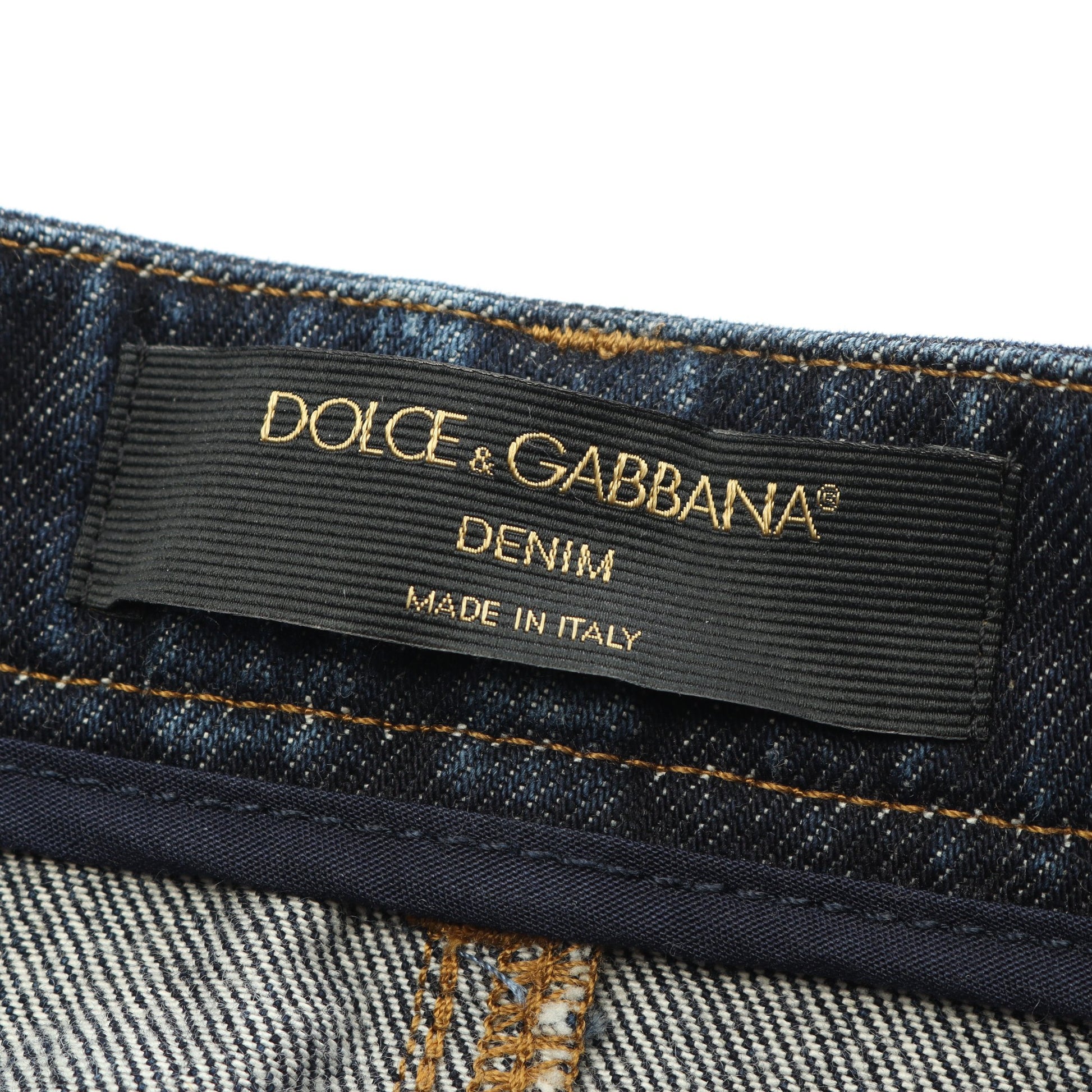 デニムスカート コットン インディゴブルー ドルチェアンドガッバーナ ボトムス DOLCE&GABBANA