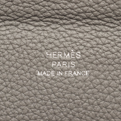 ヴィド ポッシュ エタン ショルダーバッグ トゴ グレー シルバー金具 B刻印 エルメス バッグ HERMES
