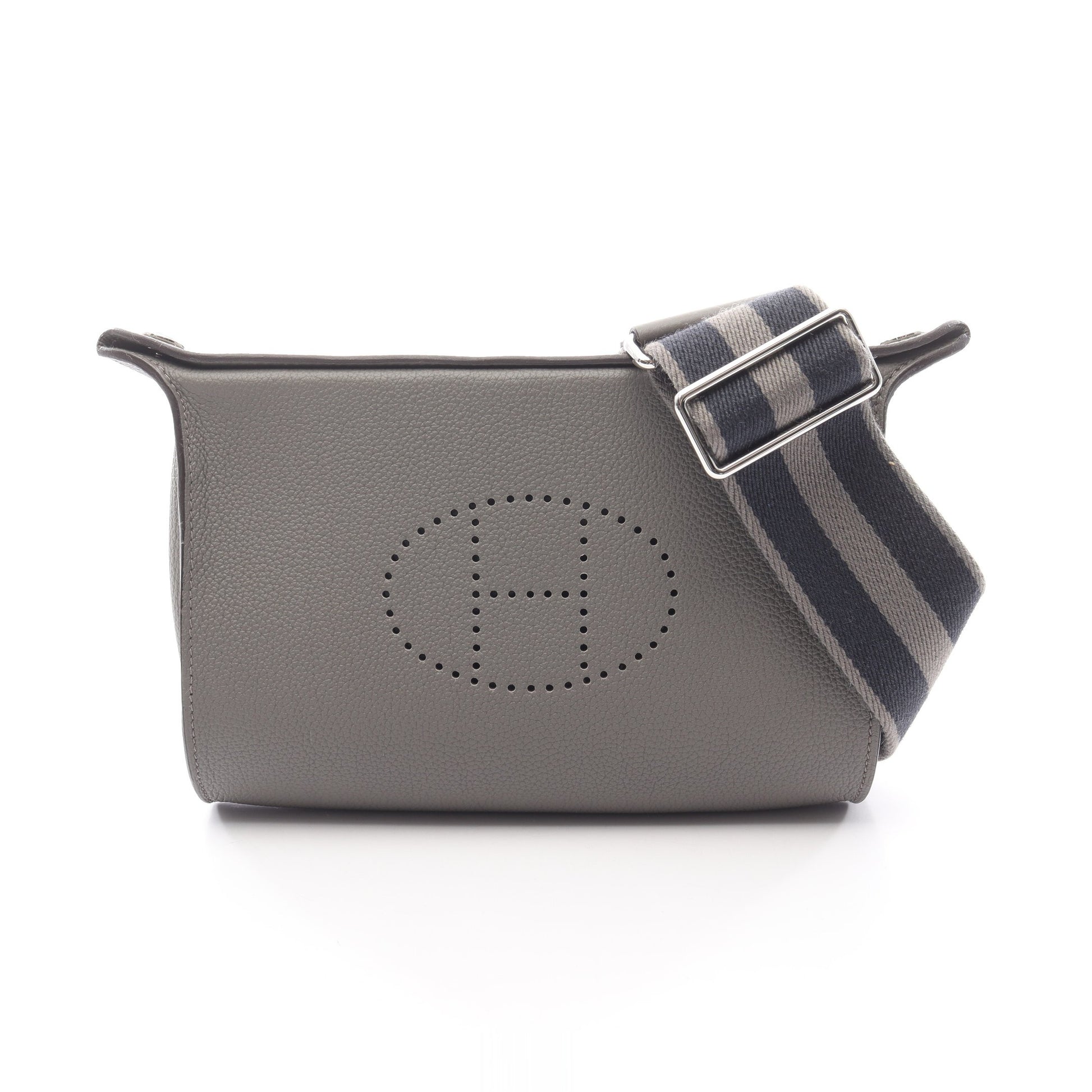ヴィド ポッシュ エタン ショルダーバッグ トゴ グレー シルバー金具 B刻印 エルメス バッグ HERMES