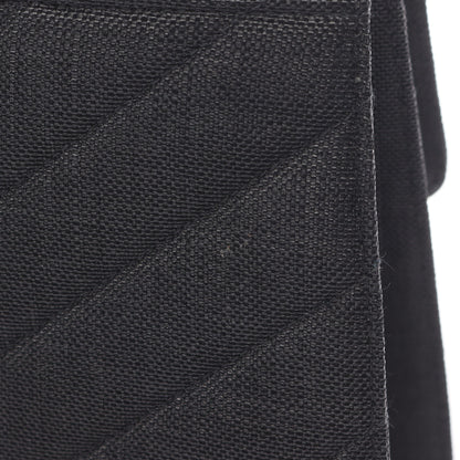 マトラッセ トップハンドルバッグ ハンドバッグ キャンバス レザー ブラック ゴールド金具 2WAY シャネル バッグ CHANEL