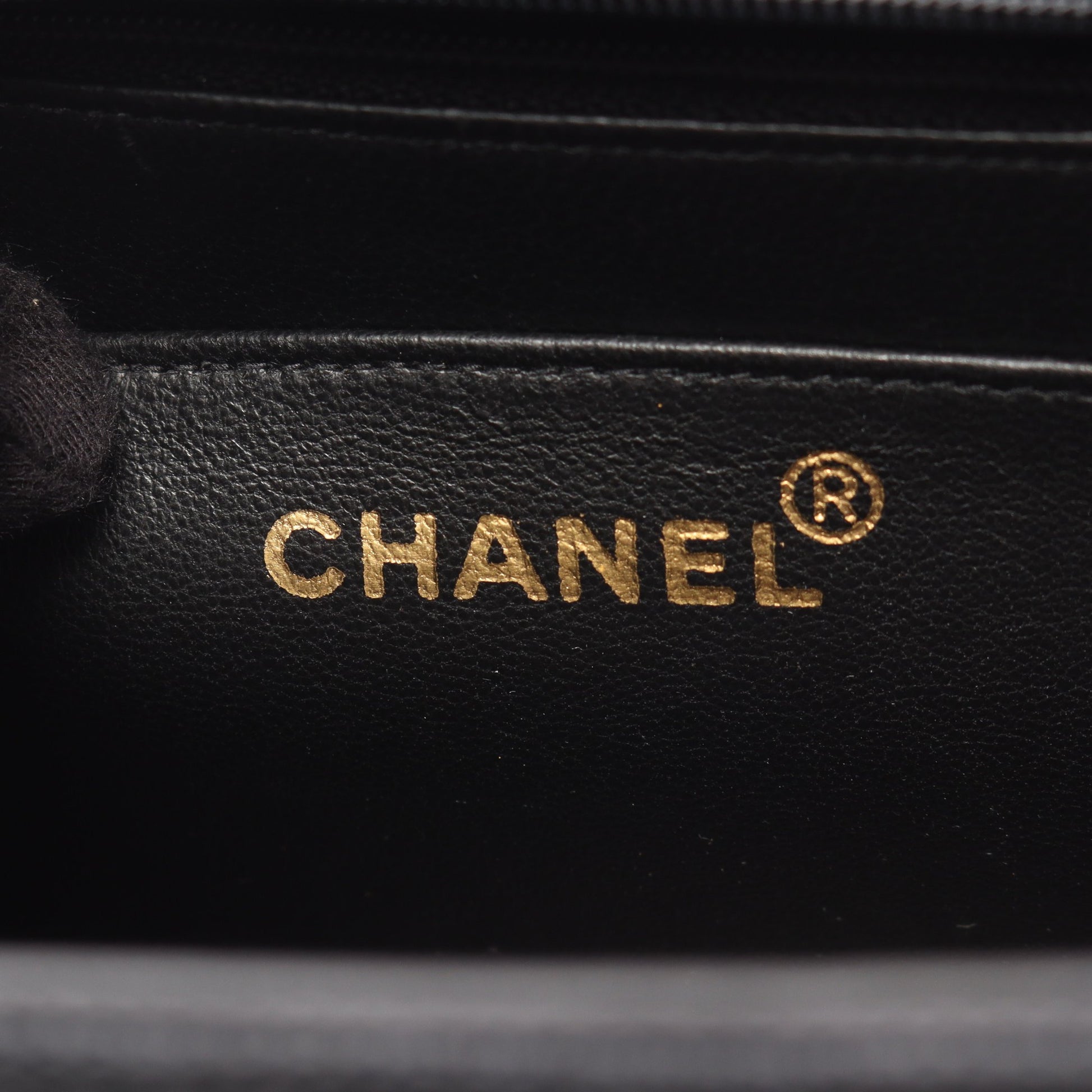 マトラッセ トップハンドルバッグ ハンドバッグ キャンバス レザー ブラック ゴールド金具 2WAY シャネル バッグ CHANEL
