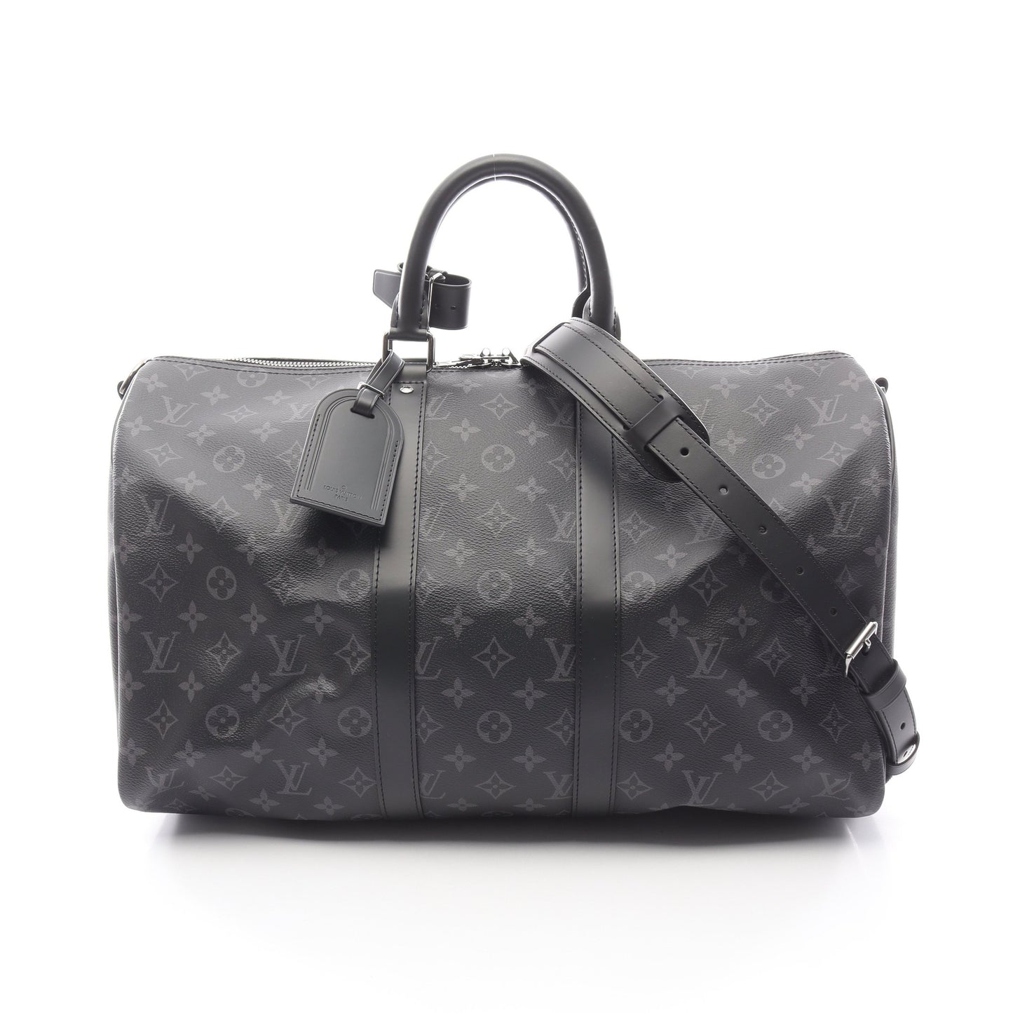 キーポル バンドリエール45 モノグラムエクリプス ボストンバッグ PVC レザー ブラック 2WAY ルイヴィトン バッグ LOUIS VUITTON