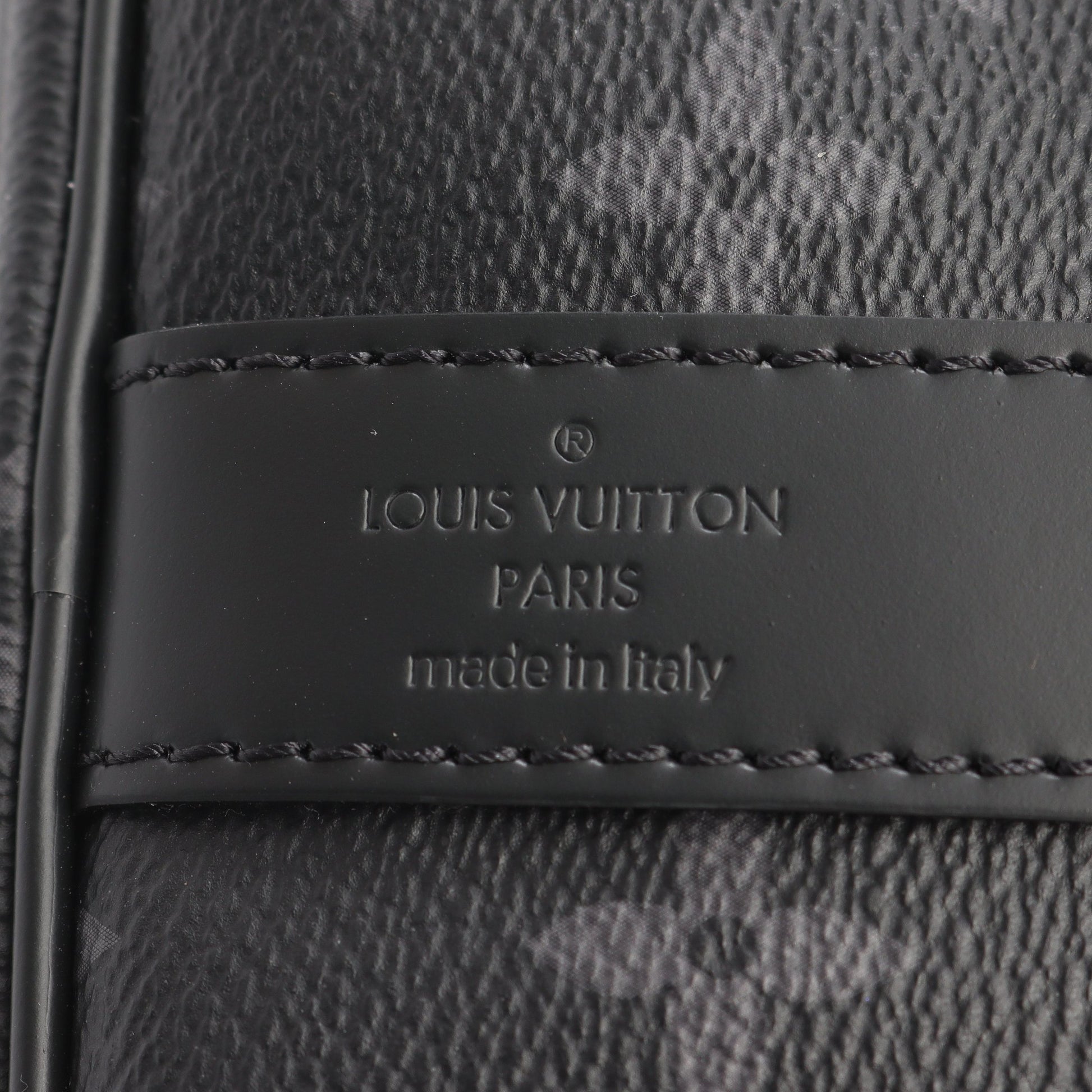キーポル バンドリエール45 モノグラムエクリプス ボストンバッグ PVC レザー ブラック 2WAY ルイヴィトン バッグ LOUIS VUITTON