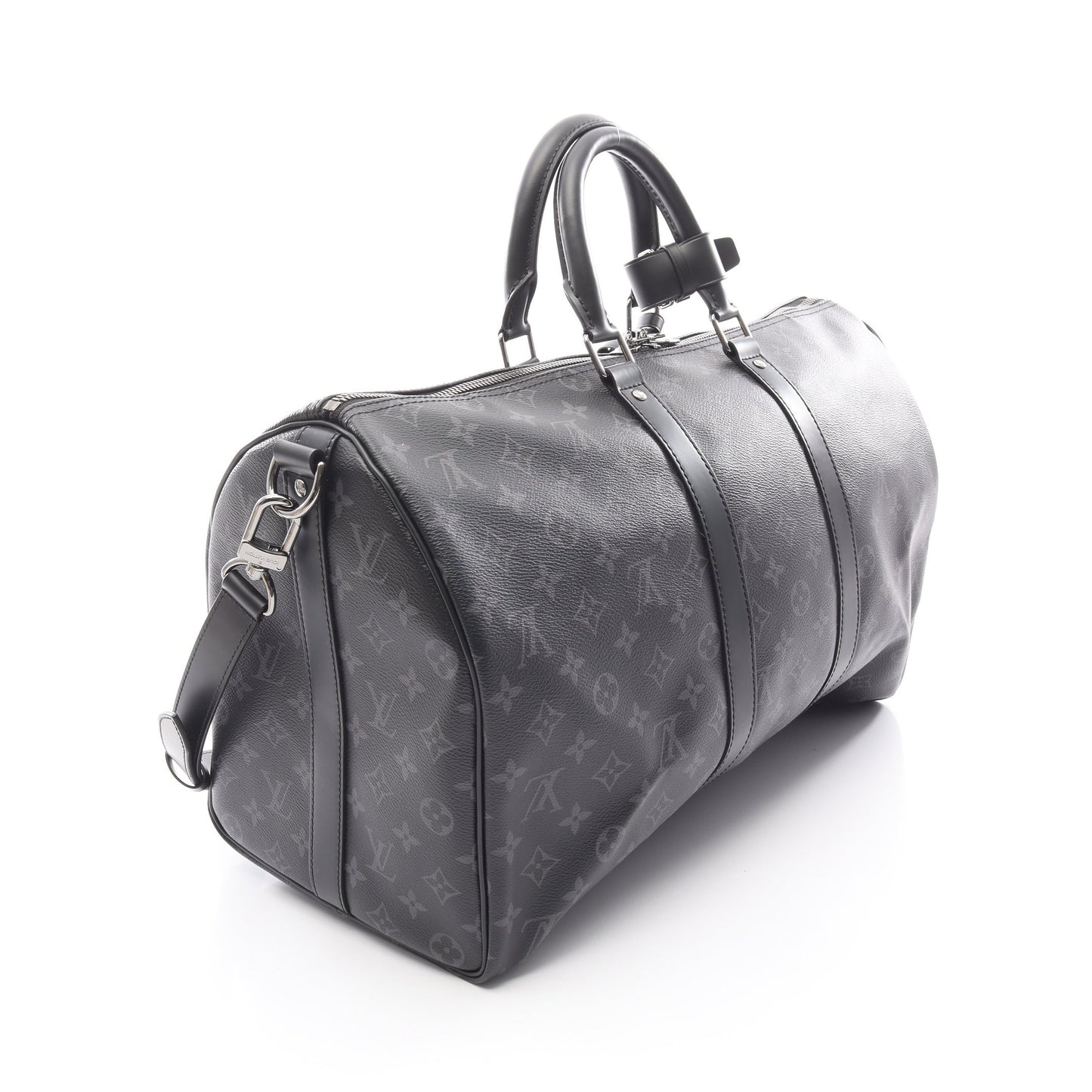 キーポル バンドリエール45 モノグラムエクリプス ボストンバッグ PVC レザー ブラック 2WAY ルイヴィトン バッグ LOUIS VUITTON