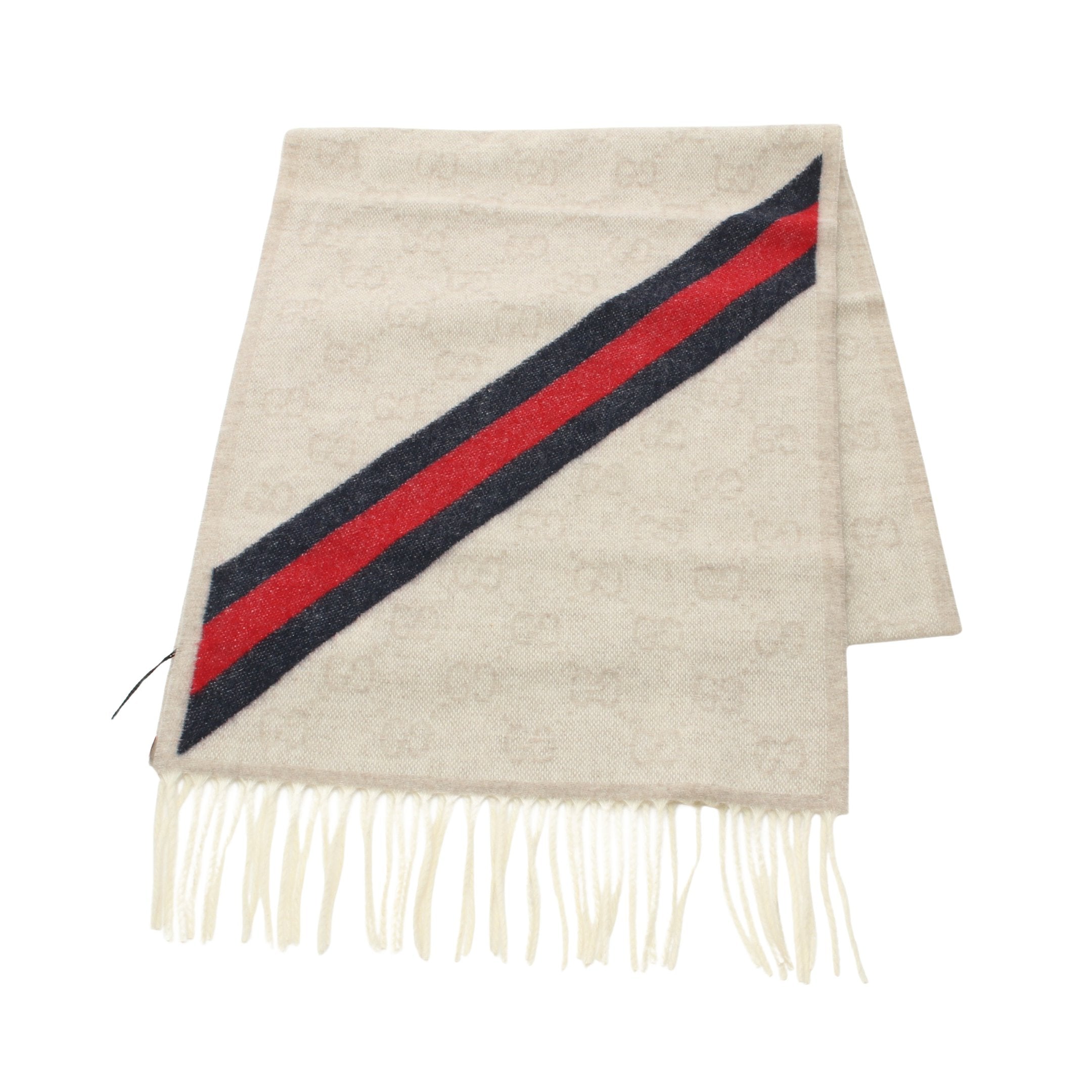 GGロゴ マフラー ブラウン ベージュ 限定お値下げ GUCCI GGロゴ マフラー ベージュ/ブラウン GUCCI