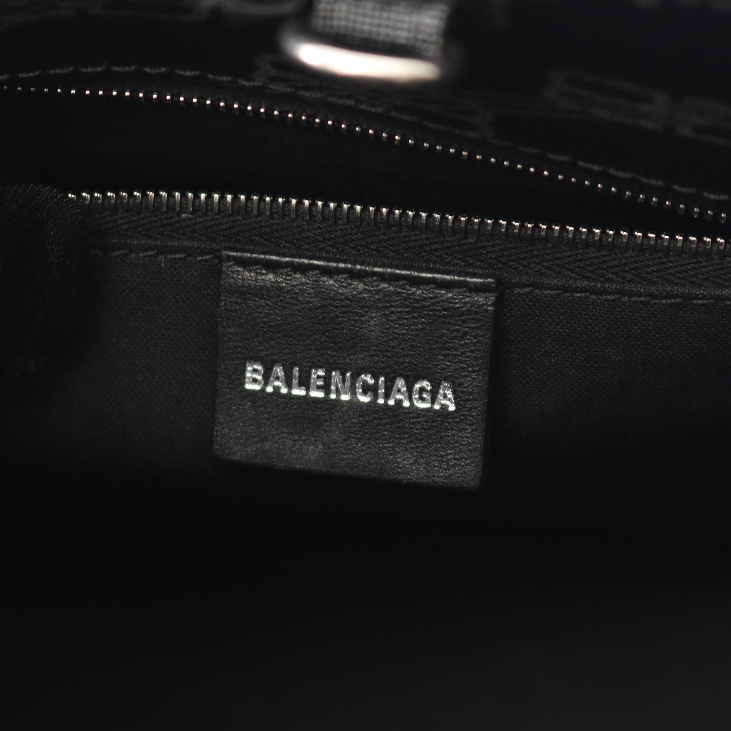 シグネチャー スモール ショッパー ハンドバッグ PVC ブラック 2WAY バレンシアガ バッグ BALENCIAGA