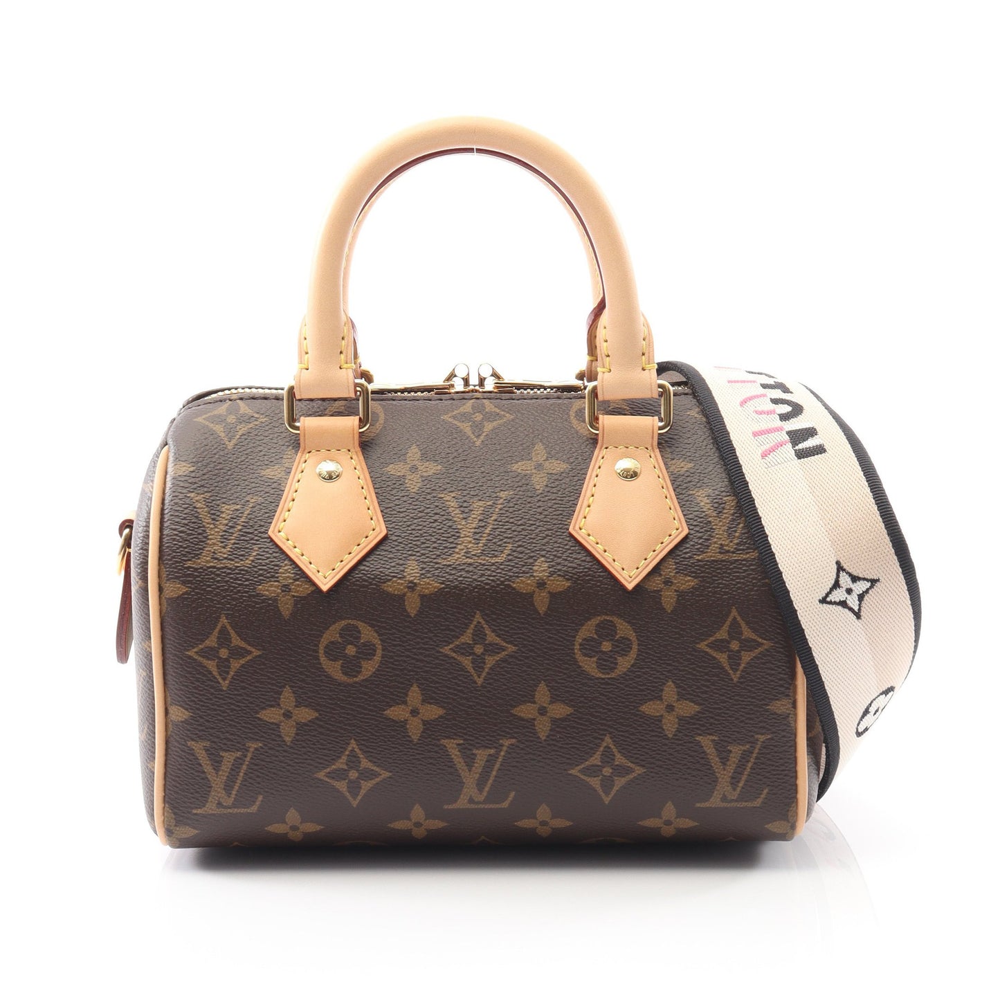 スピーディ バンドリエール20 モノグラム ハンドバッグ PVC レザー ブラウン 2WAY ルイヴィトン バッグ LOUIS VUITTON