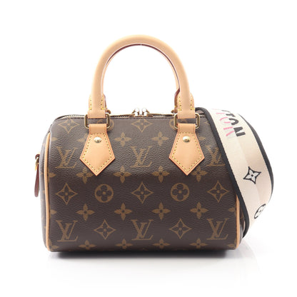 スピーディ バンドリエール20 モノグラム ハンドバッグ PVC レザー ブラウン 2WAY ルイヴィトン バッグ LOUIS VUITTON