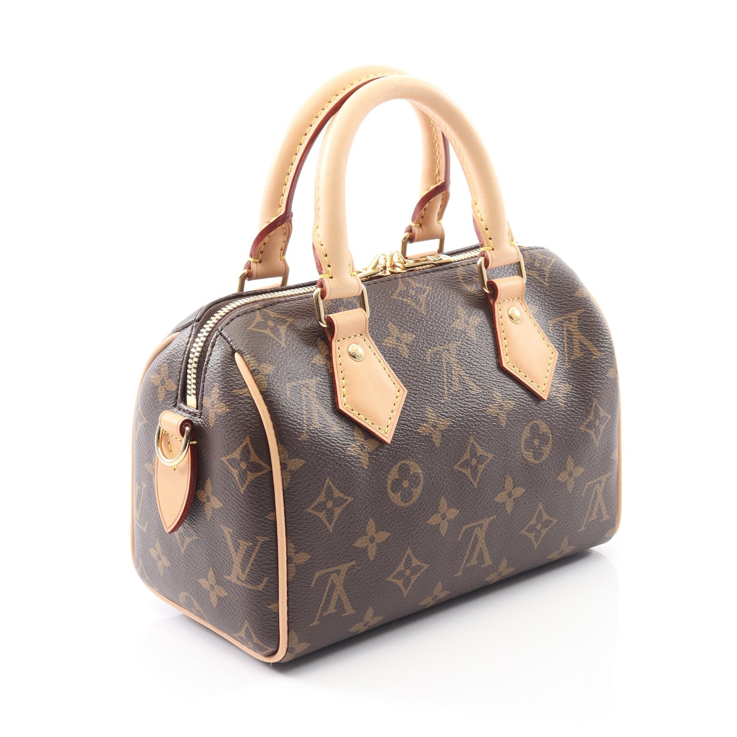 スピーディ バンドリエール20 モノグラム ハンドバッグ PVC レザー ブラウン 2WAY ルイヴィトン バッグ LOUIS VUITTON