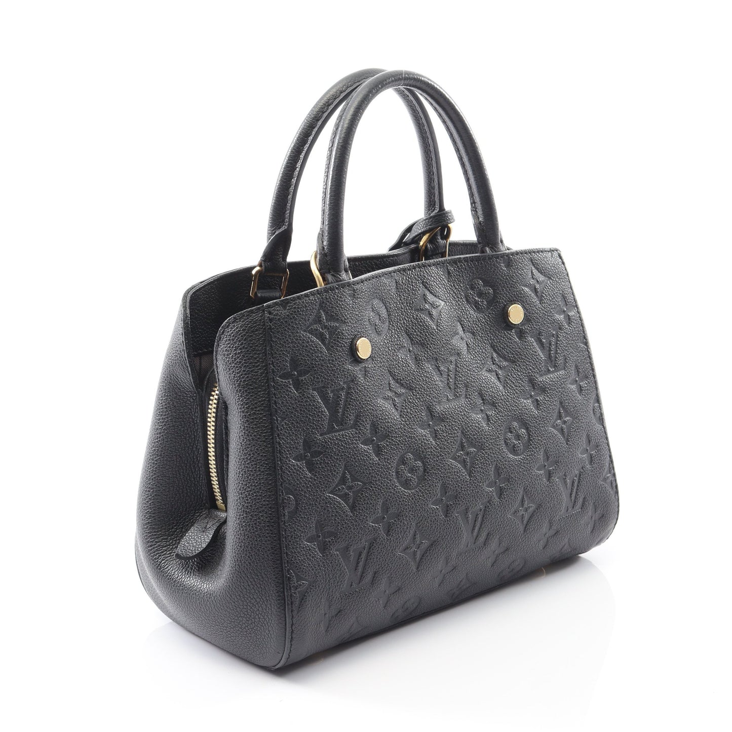 モンテーニュBB モノグラムアンプラント ノワール ハンドバッグ レザー ブラック ルイヴィトン バッグ LOUIS VUITTON