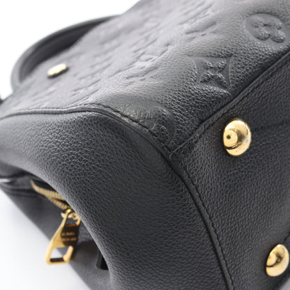 モンテーニュBB モノグラムアンプラント ノワール ハンドバッグ レザー ブラック ルイヴィトン バッグ LOUIS VUITTON