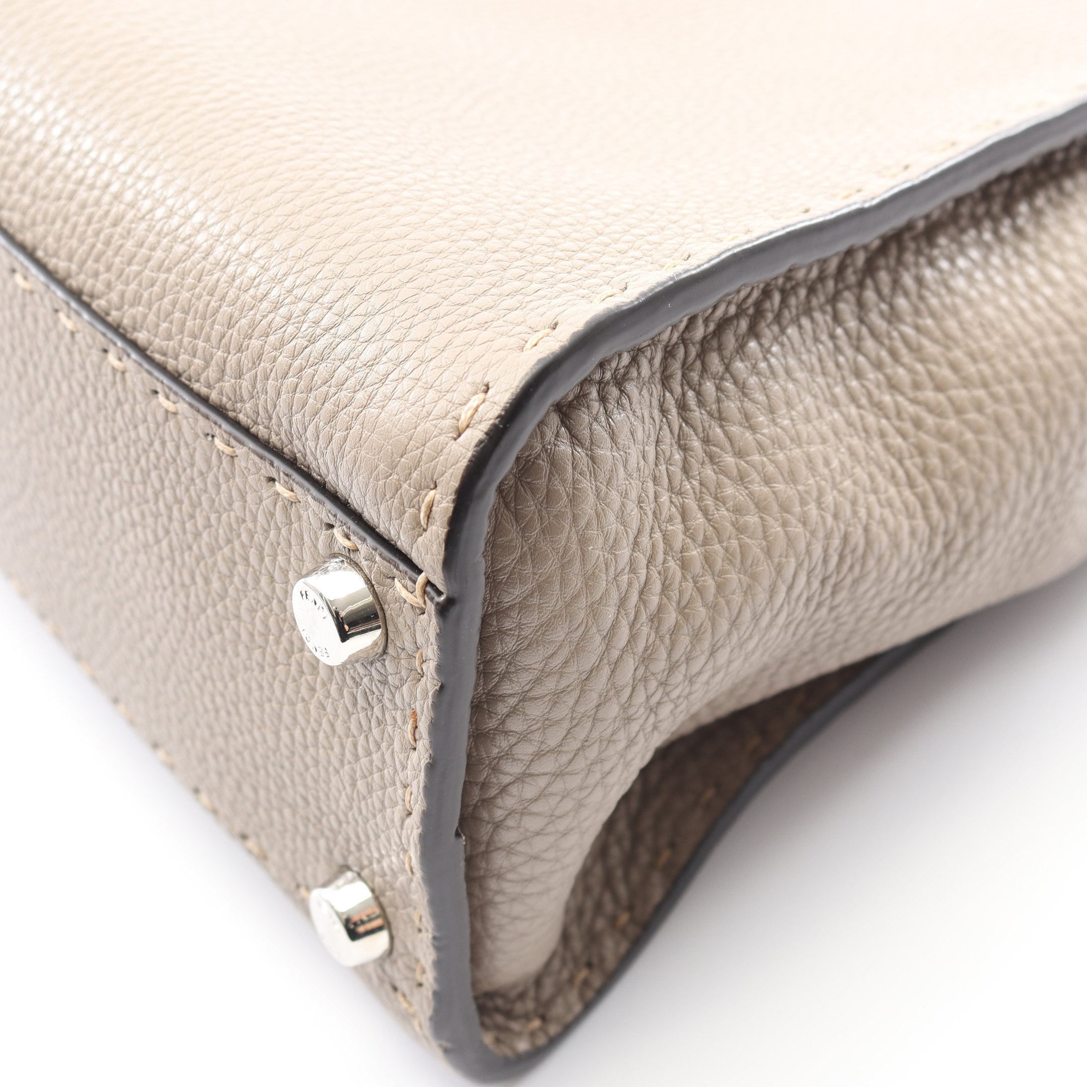 ピーカブー レギュラー セレリア ハンドバッグ レザー グレーベージュ