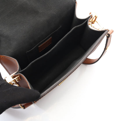 ドーフィーヌ MINI モノグラムリバース ショルダーバッグ PVC レザー ブラウン ベージュ ルイヴィトン バッグ LOUIS VUITTON
