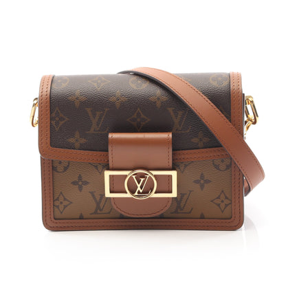 ドーフィーヌ MINI モノグラムリバース ショルダーバッグ PVC レザー ブラウン ベージュ ルイヴィトン バッグ LOUIS VUITTON