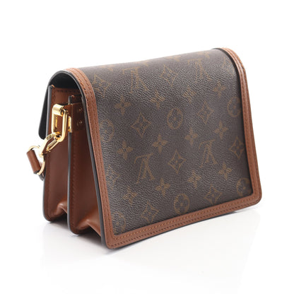 ドーフィーヌ MINI モノグラムリバース ショルダーバッグ PVC レザー ブラウン ベージュ ルイヴィトン バッグ LOUIS VUITTON