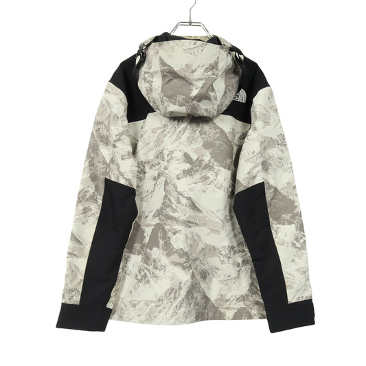 NOVELTY GTX MOUNTAIN JACKET マウンテンパーカー 総柄 カーキベージュ ブラック フード付き ザノースフェイス ホワイトレーベル
