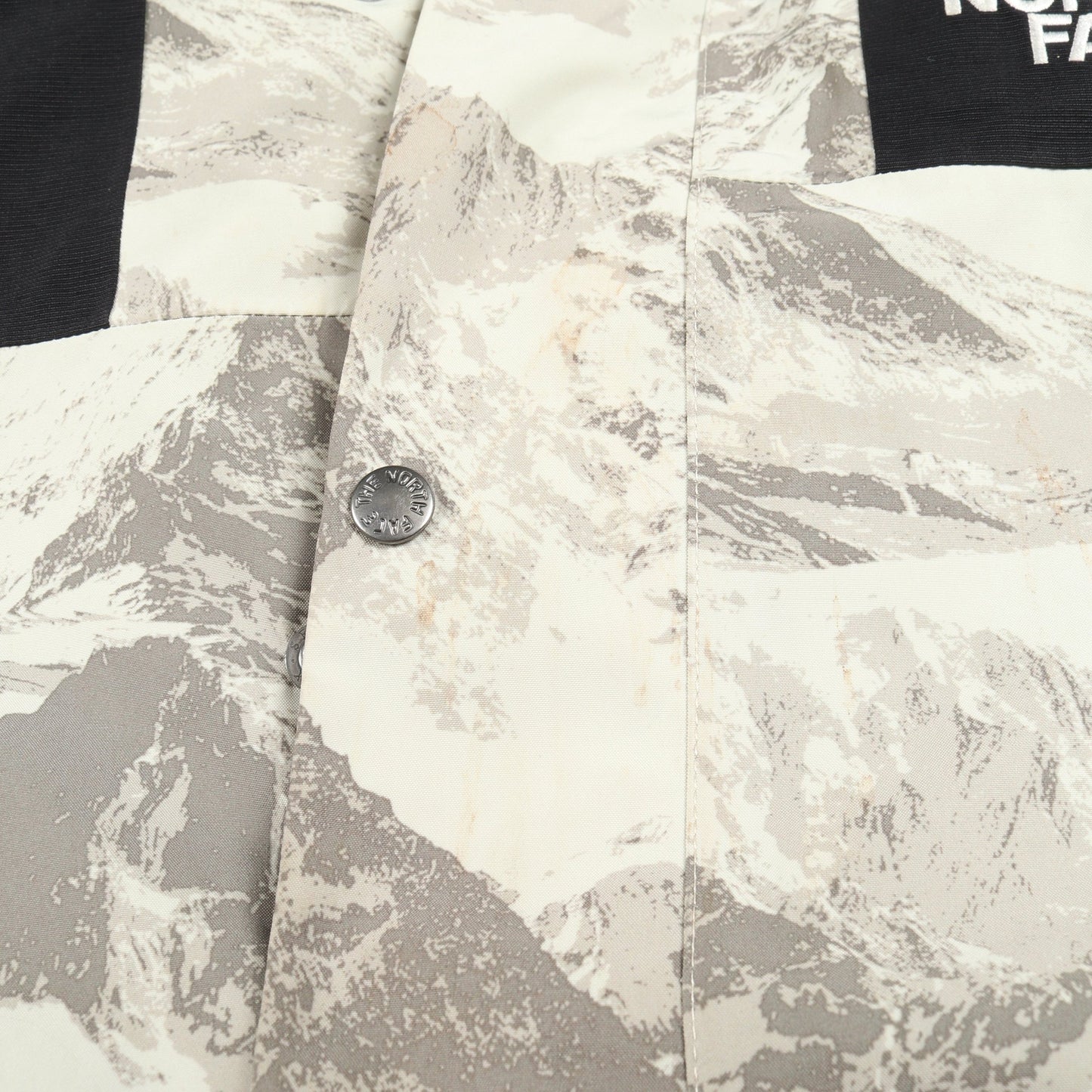 NOVELTY GTX MOUNTAIN JACKET マウンテンパーカー 総柄 カーキベージュ ブラック フード付き ザノースフェイス ホワイトレーベル アウター THE NORTH FACE WHITE LABEL