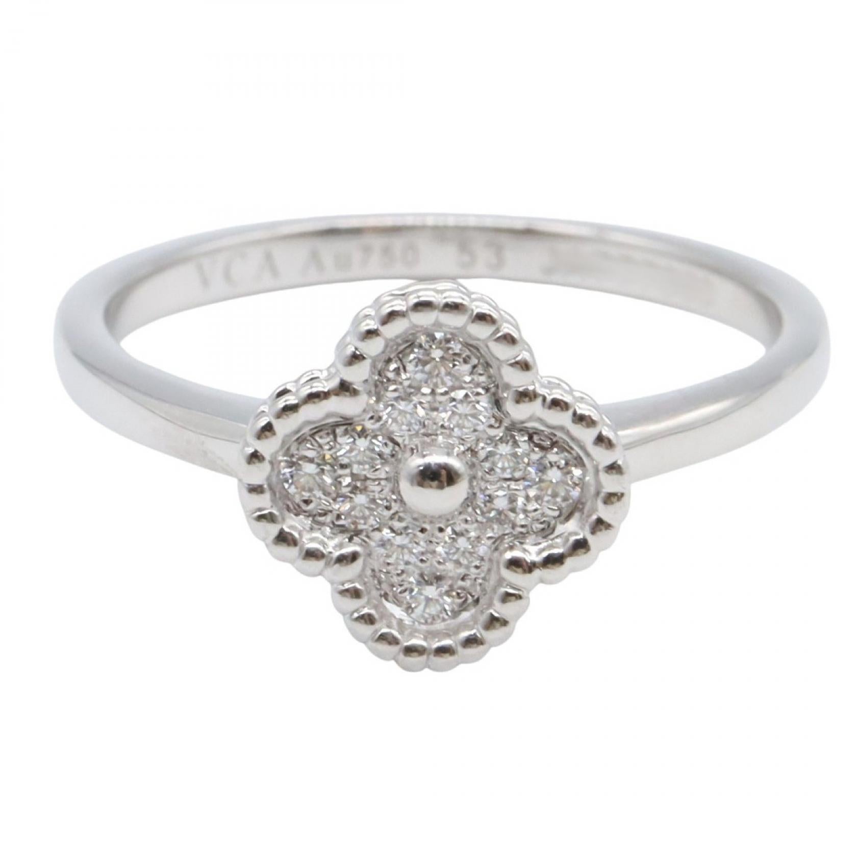 スウィートアルハンブラ リング ダイヤ リング 指輪 K18WG