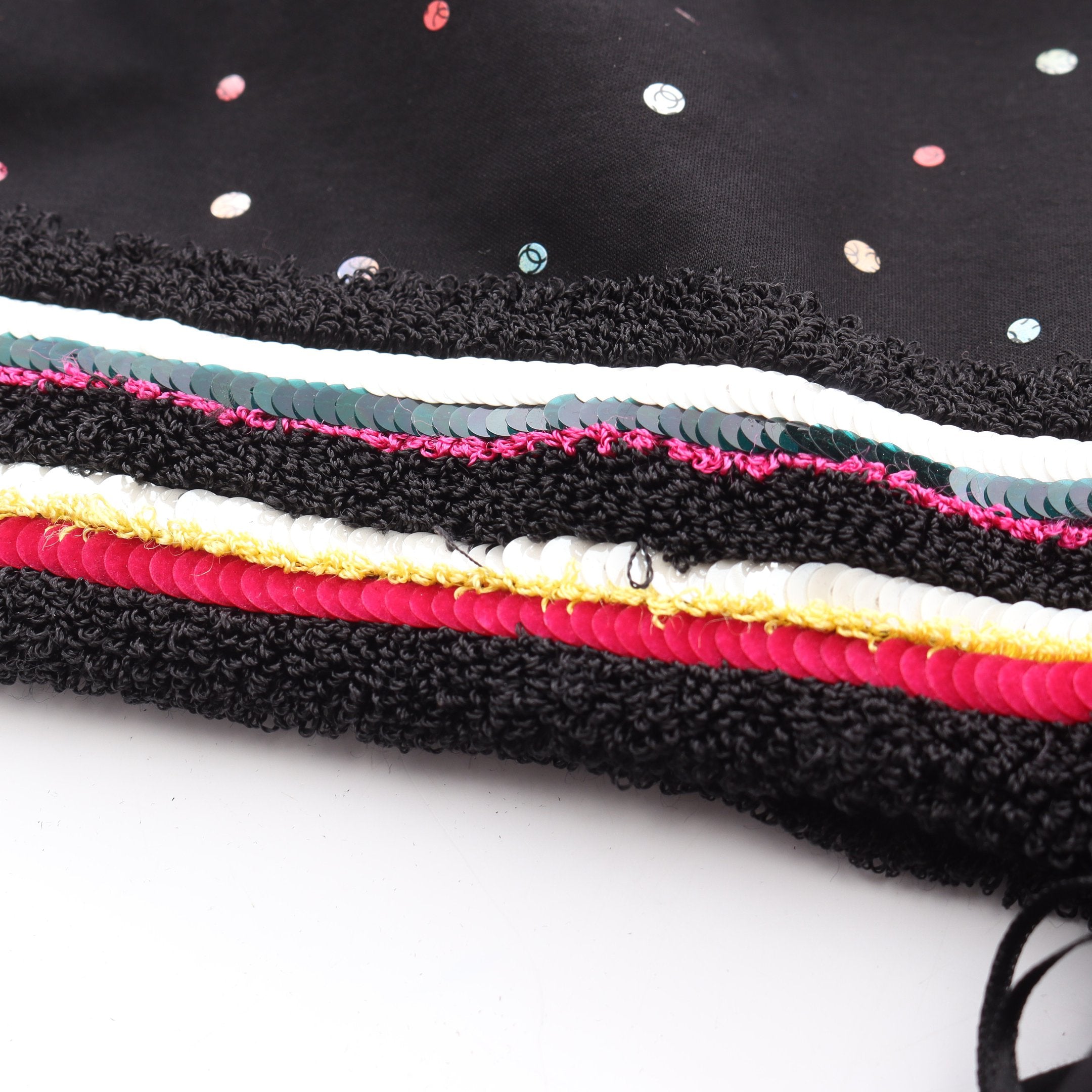 ココマーク ワンピース ドット柄 コットン ブラック マルチカラー