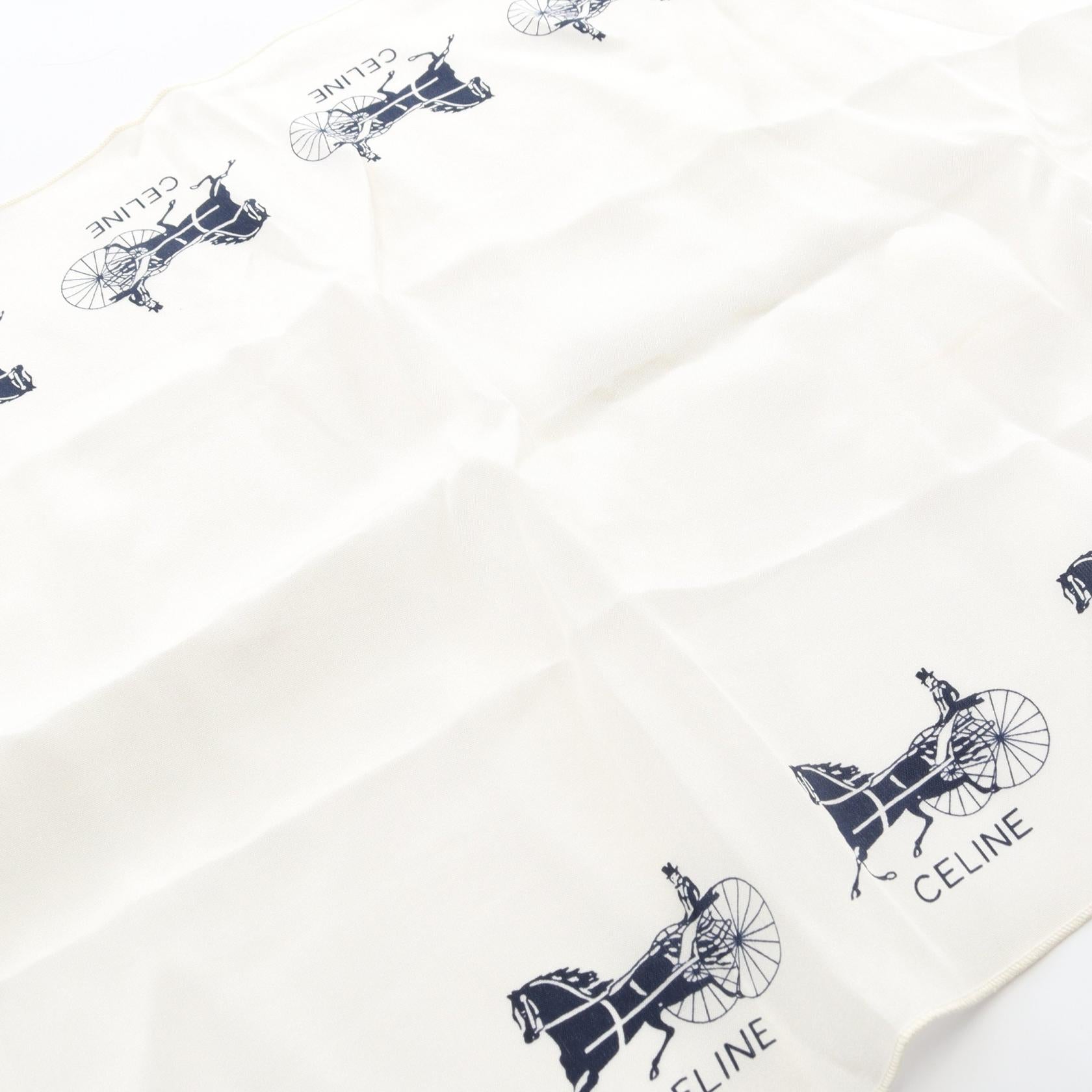 美品 CELINE セリーヌ サルキー 馬車柄 シルク フレアスカート サイズ  