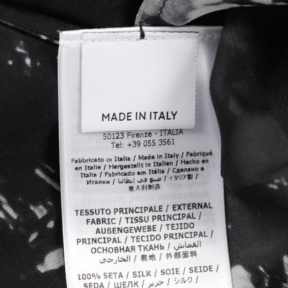 セットアップ ボタニカル フラミンゴ シルク ブラック ホワイト グレー サルヴァトーレフェラガモ スーツ Salvatore Ferragamo