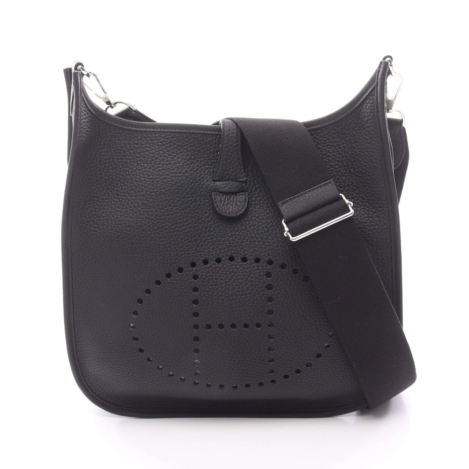エヴリン 3 トロワ PM ショルダーバッグ トリヨンクレマンス ブラック シルバー金具 K刻印 エルメス バッグ HERMES