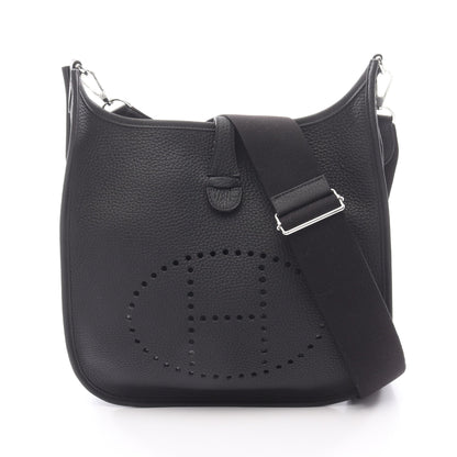エヴリン 3 トロワ PM ショルダーバッグ トリヨンクレマンス ブラック シルバー金具 K刻印 エルメス バッグ HERMES