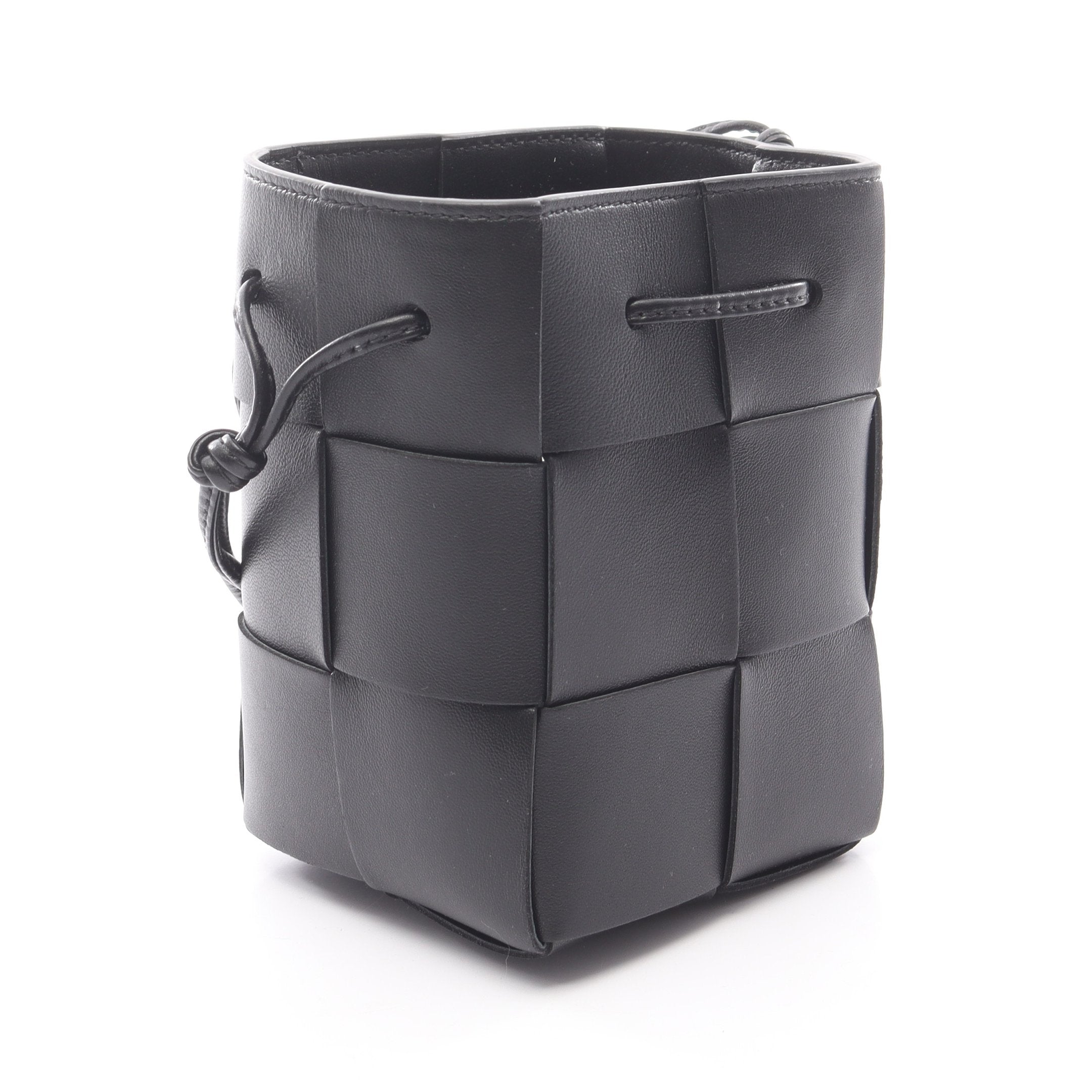 ミニ カセット クロスボディバケット ショルダーバッグ レザー