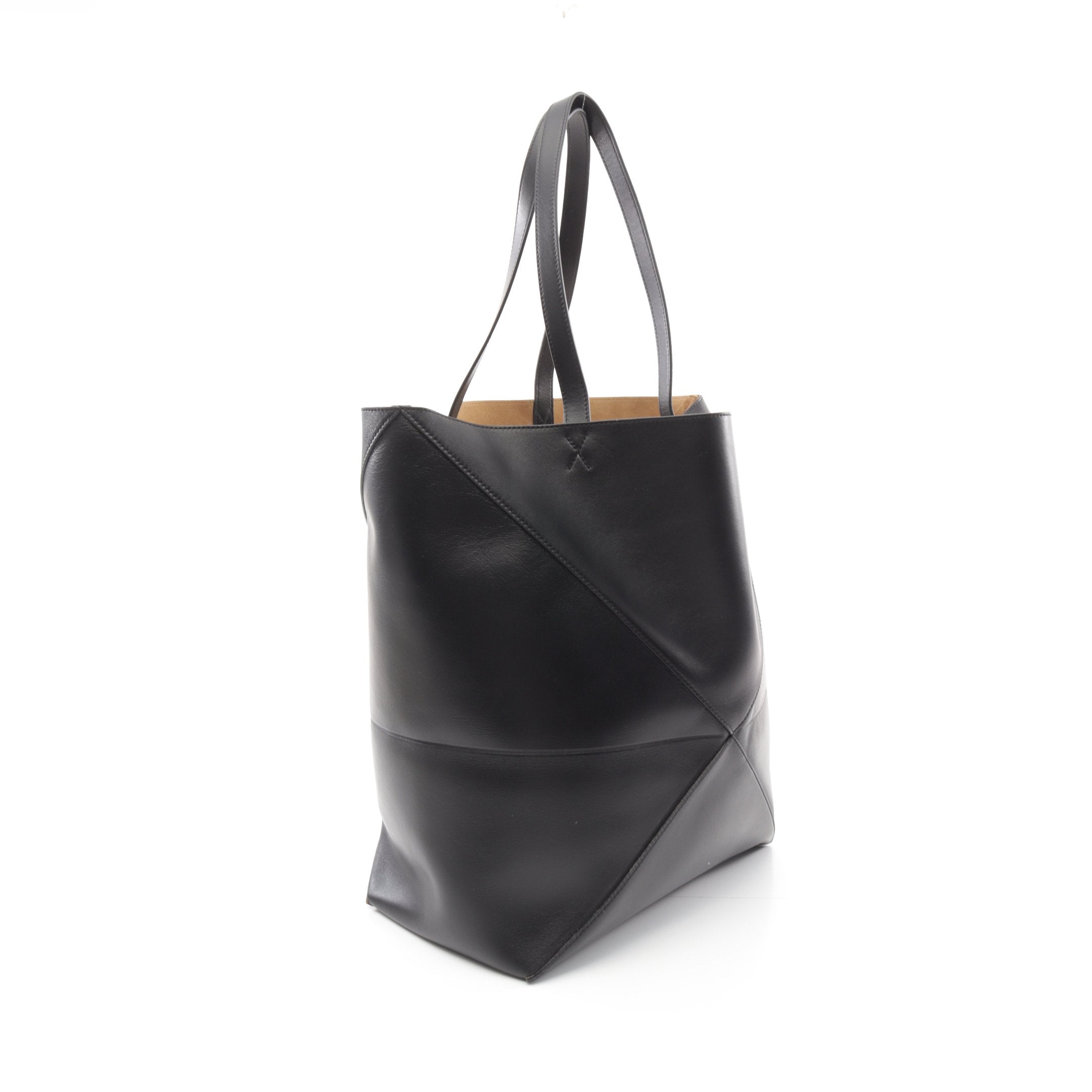 パズル フォールド XL ショルダーバッグ トートバッグ レザー ブラック