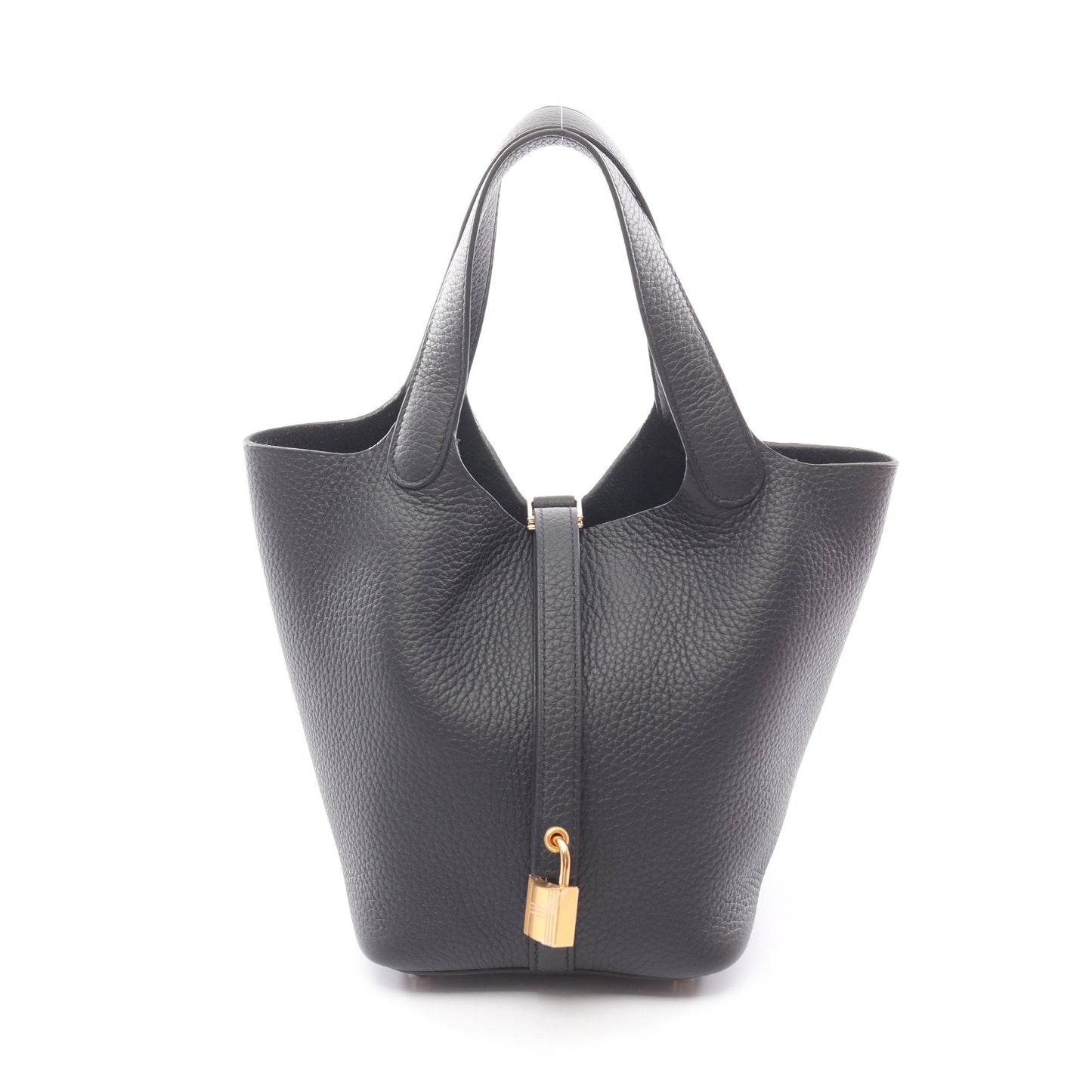 ピコタンロックPM ハンドバッグ トリヨンクレマンス ブラック ゴールド金具 K刻印 エルメス バッグ HERMES