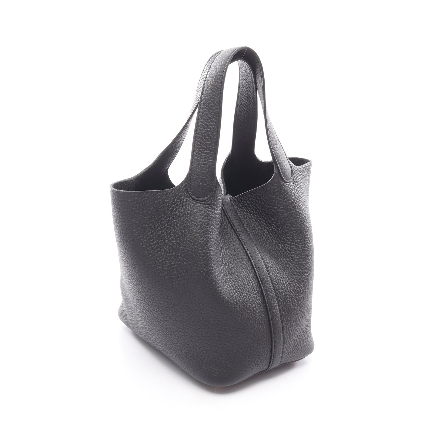 ピコタンロックPM ハンドバッグ トリヨンクレマンス ブラック ゴールド金具 K刻印 エルメス バッグ HERMES