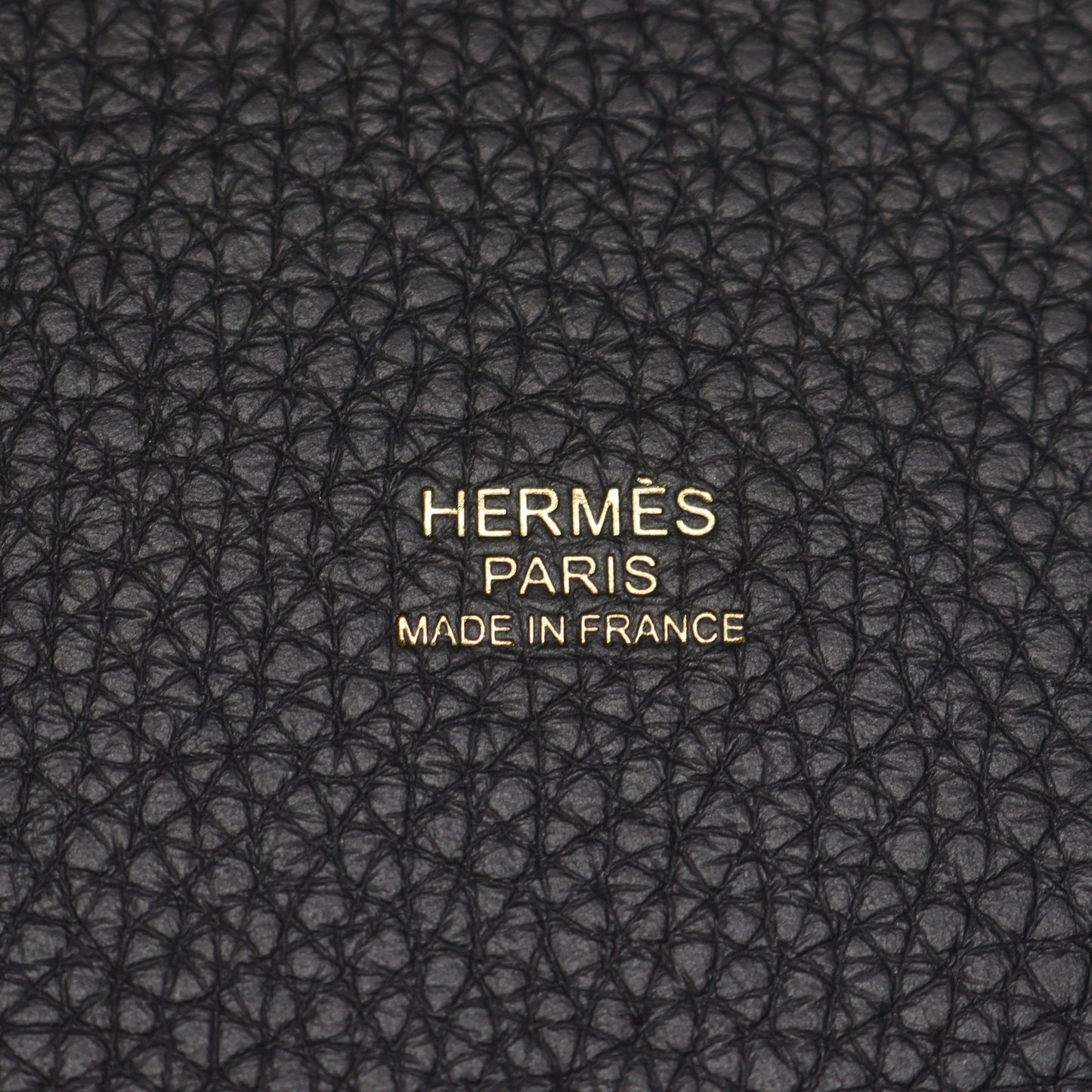 ピコタンロックPM ハンドバッグ トリヨンクレマンス ブラック ゴールド金具 K刻印 エルメス バッグ HERMES