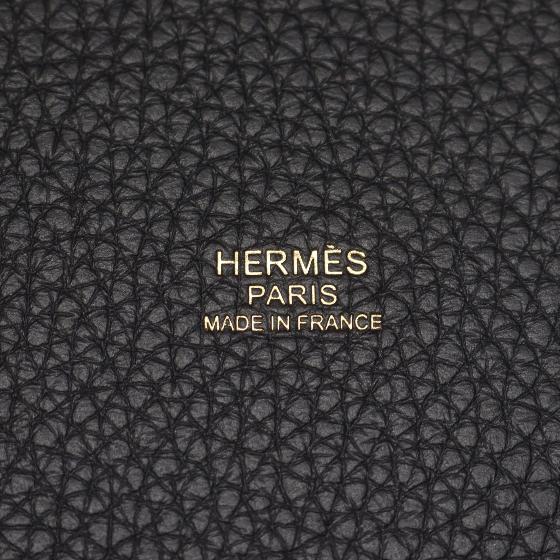 ピコタンロックPM ハンドバッグ トリヨンクレマンス ブラック ゴールド金具 K刻印 エルメス バッグ HERMES
