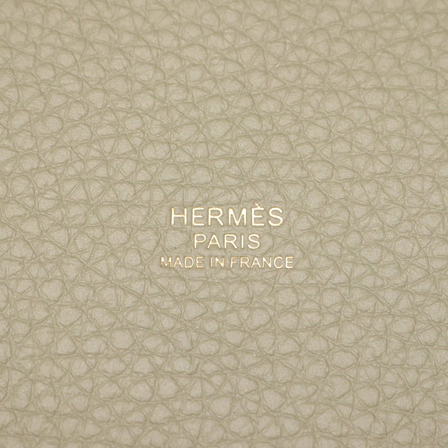 ピコタンロックPM セージ ハンドバッグ トリヨンクレマンス グレーグリーン ゴールド金具 K刻印 エルメス バッグ HERMES
