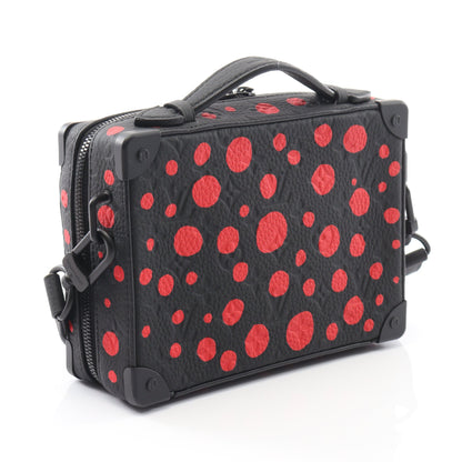 LV × YK ハンドル ソフトトランク モノグラムトリヨン インフィニティドット ハンドバッグ レザー ブラック レッド 2WAY ルイヴィトン バッグ LOUIS VUITTON