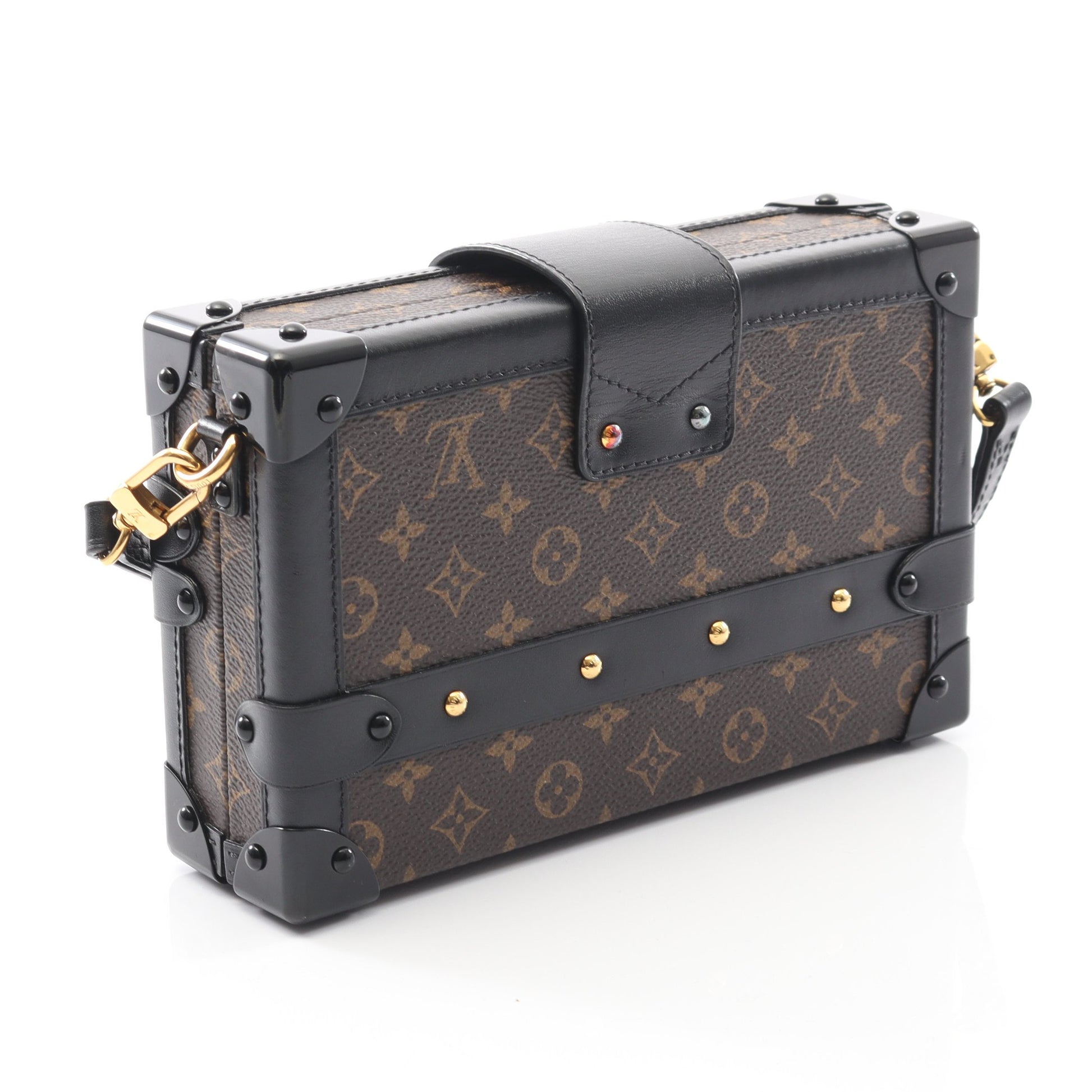プティット マル モノグラム ショルダーバッグ PVC レザー ブラウン ブラック ルイヴィトン バッグ LOUIS VUITTON