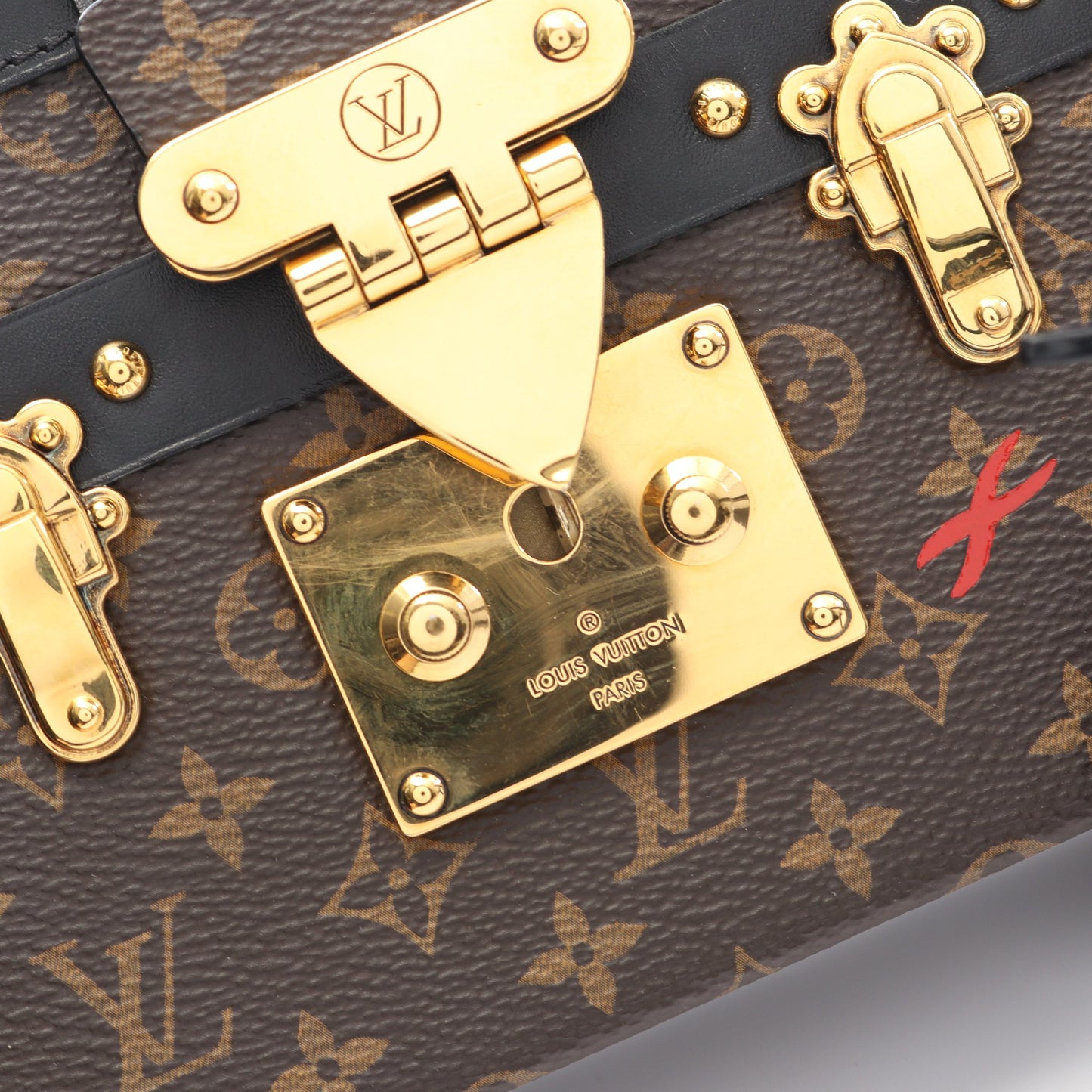 プティット マル モノグラム ショルダーバッグ PVC レザー ブラウン ブラック ルイヴィトン バッグ LOUIS VUITTON