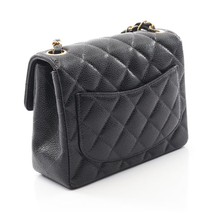 ミニマトラッセ チェーンショルダーバッグ キャビアスキン ブラック ゴールド金具 シャネル バッグ CHANEL