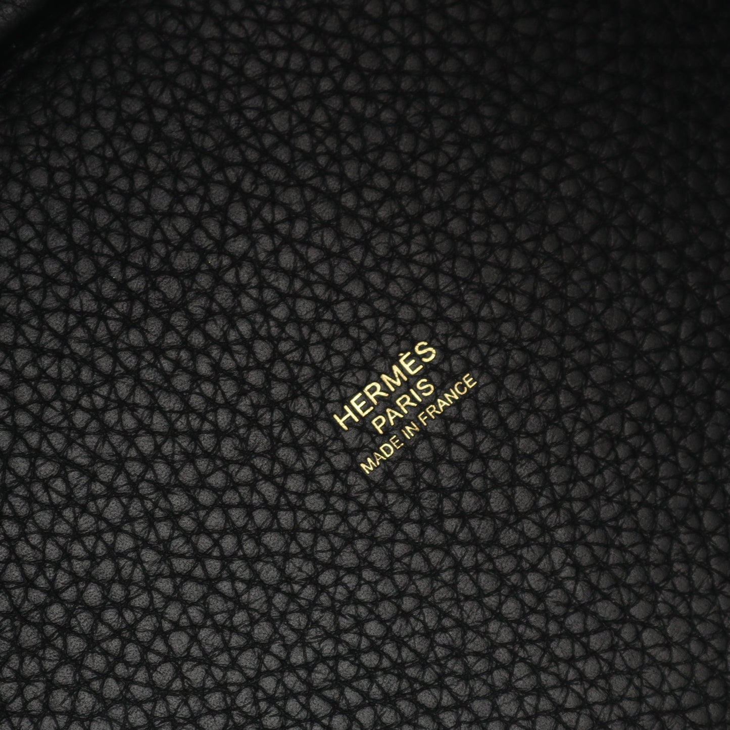 ピコタンロックPM ハンドバッグ トリヨンクレマンス ブラック ゴールド金具 Z刻印 エルメス バッグ HERMES