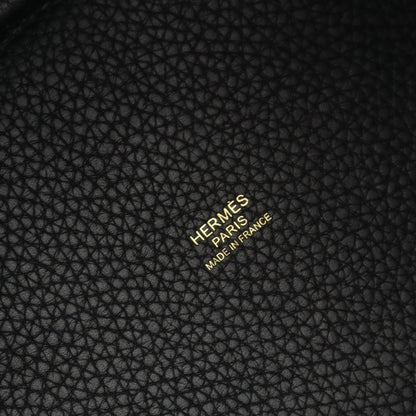 ピコタンロックPM ハンドバッグ トリヨンクレマンス ブラック ゴールド金具 Z刻印 エルメス バッグ HERMES